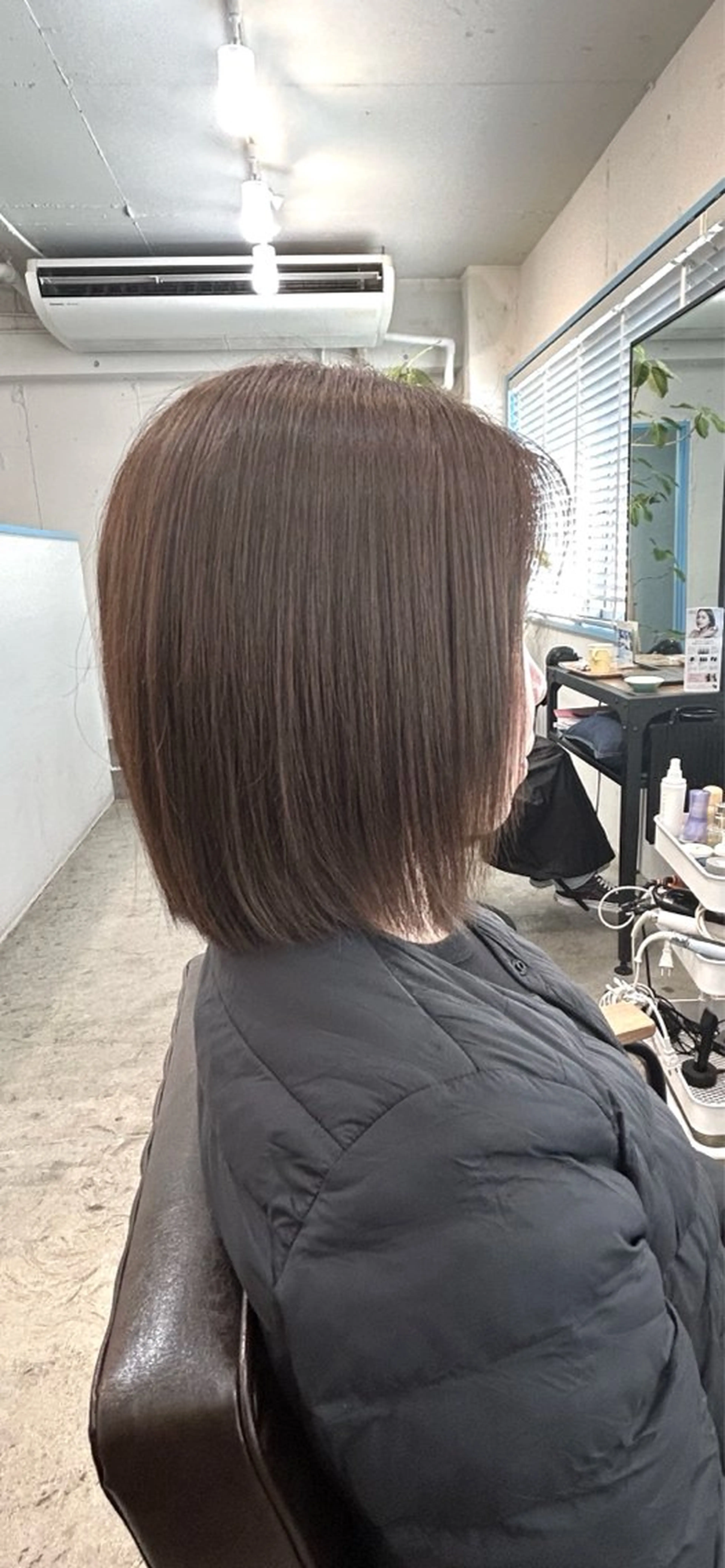 ミディアム カラー ブラウンカラー ケアカラー oasis ふうまのヘアスタイル