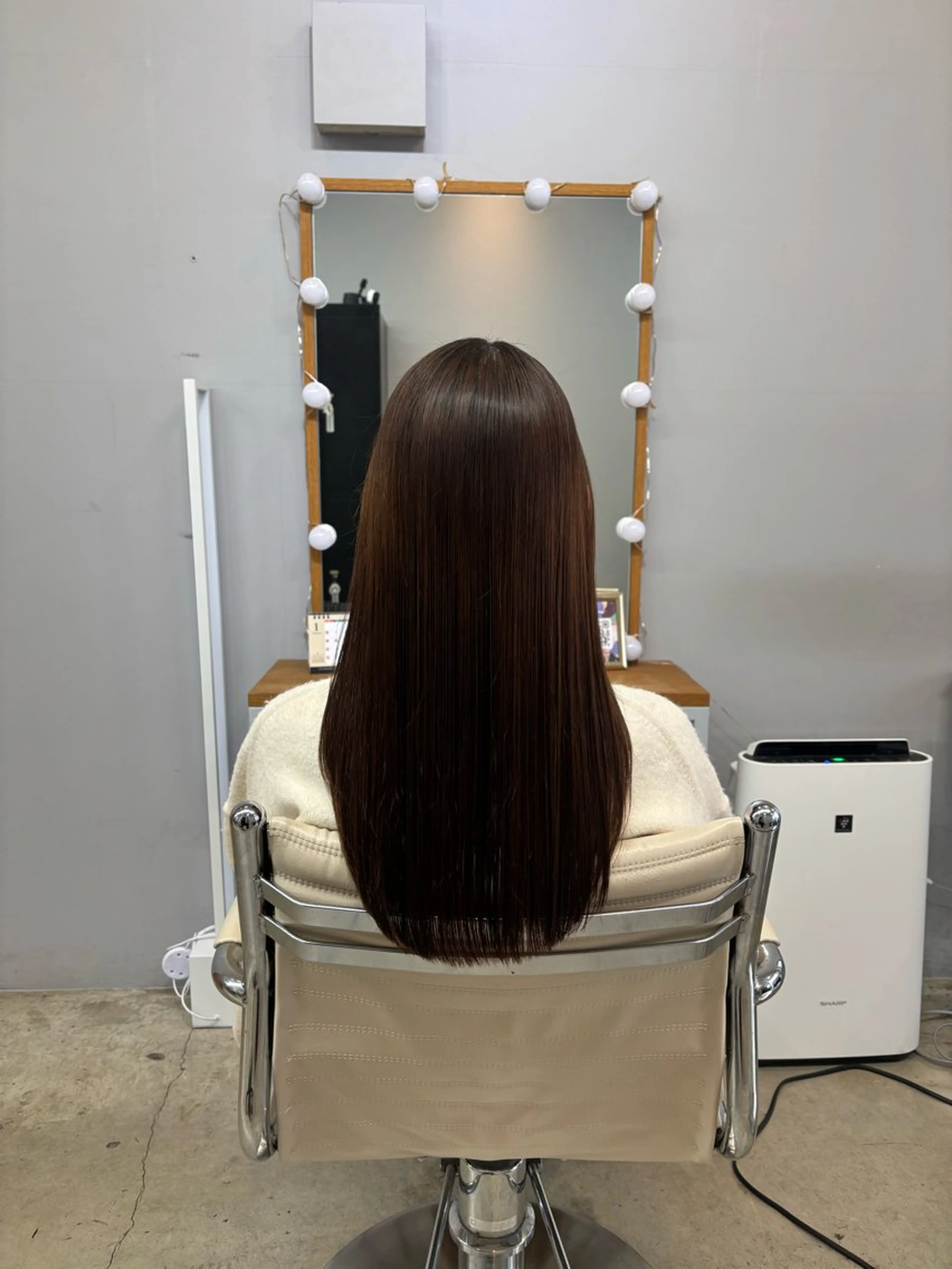 ロング カット トリートメント 井手上 華のヘアスタイル