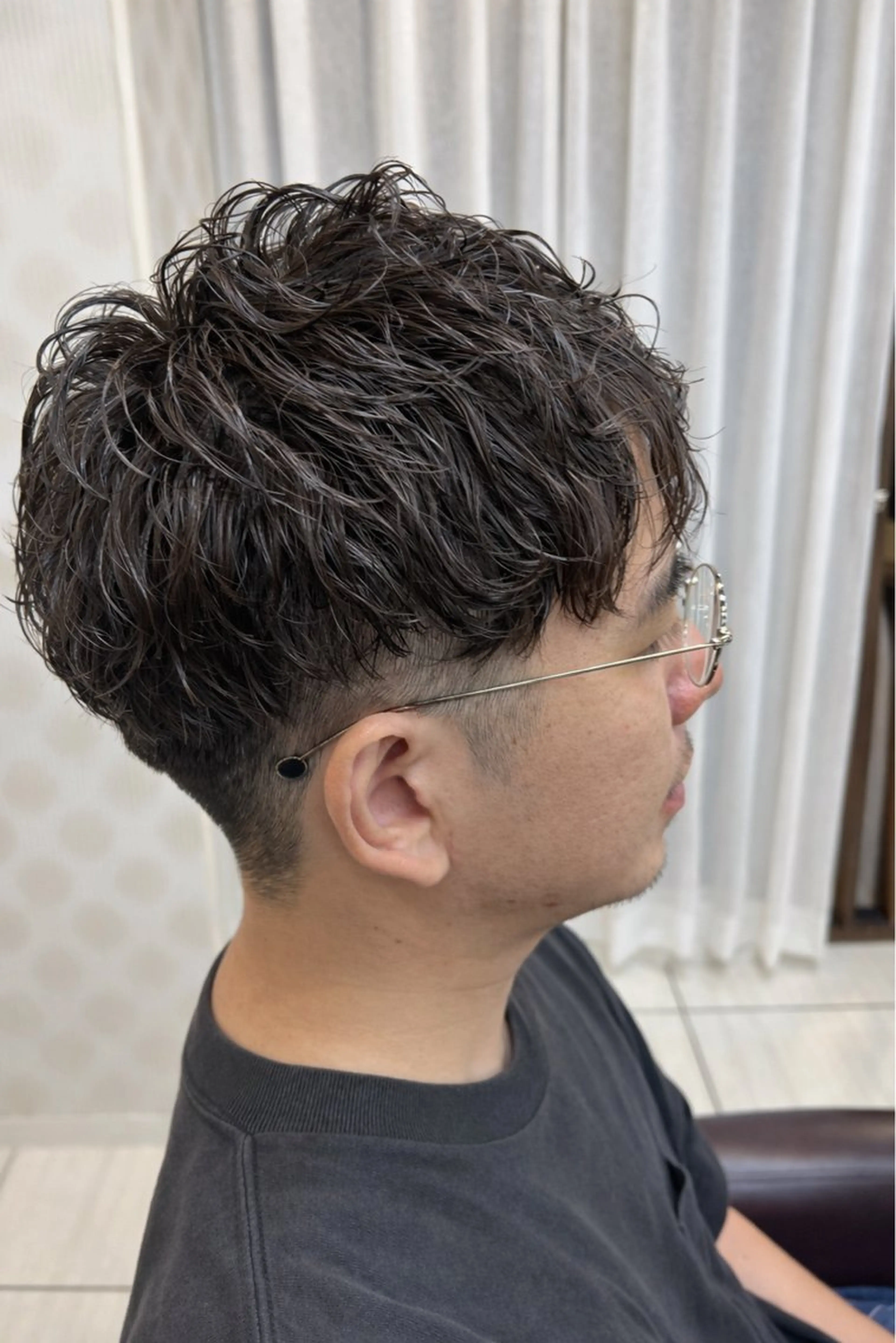 ショート パーマ カット パーマ メンズパーマ山内 結稀のヘアスタイル