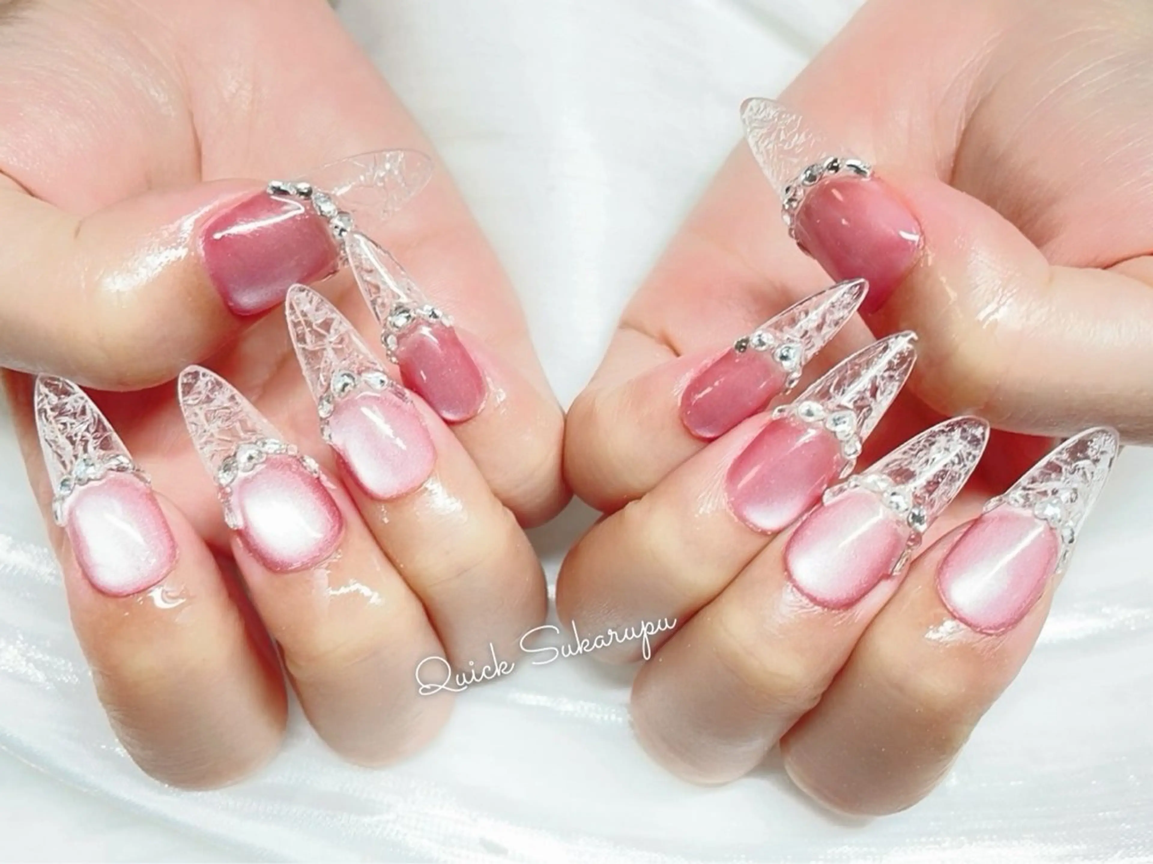 ロング Quick Sukarupuのネイルデザイン