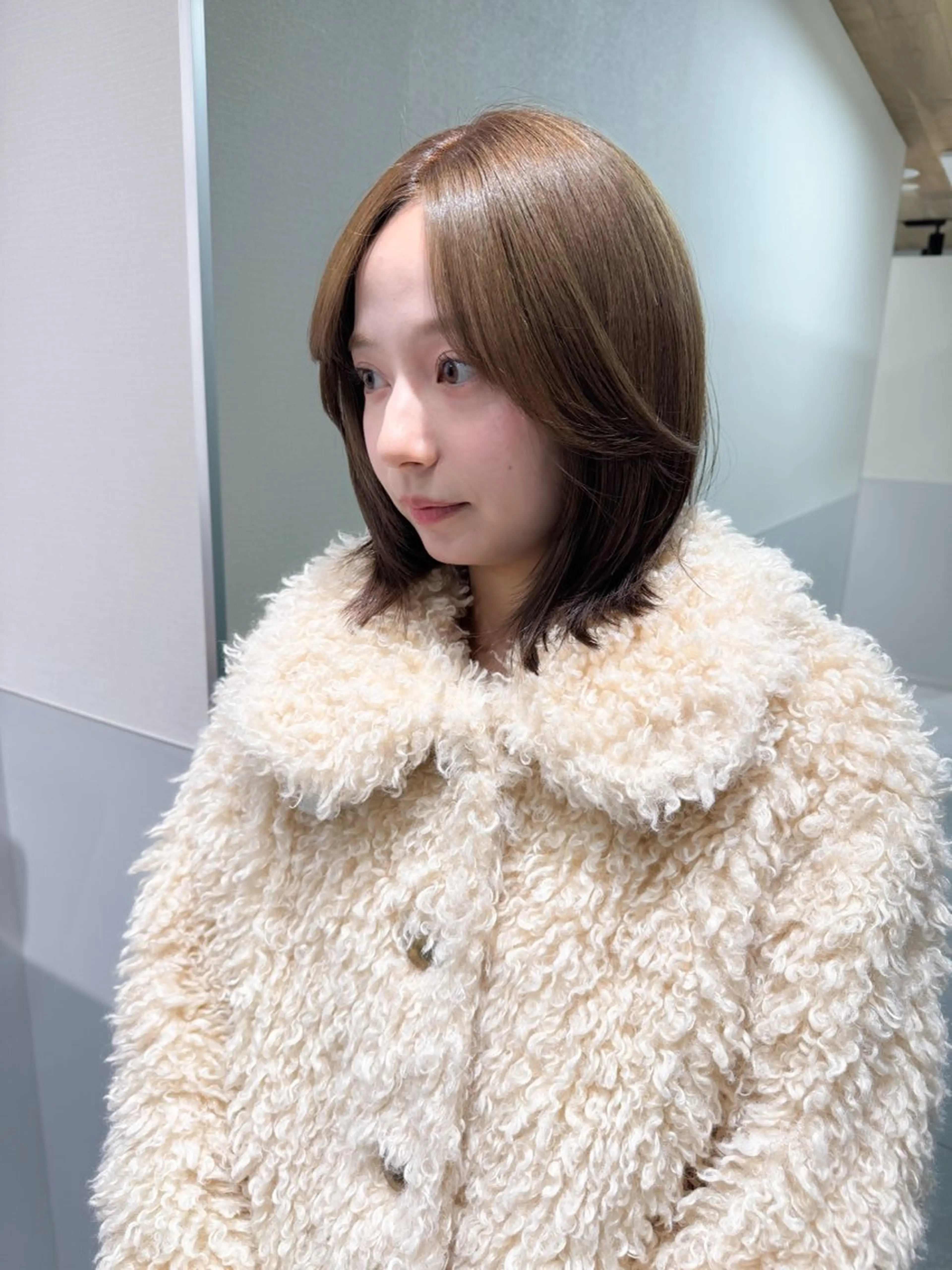 ミディアム カラー パーマ 💖美髪矯正💖 辻未侑のヘアスタイル