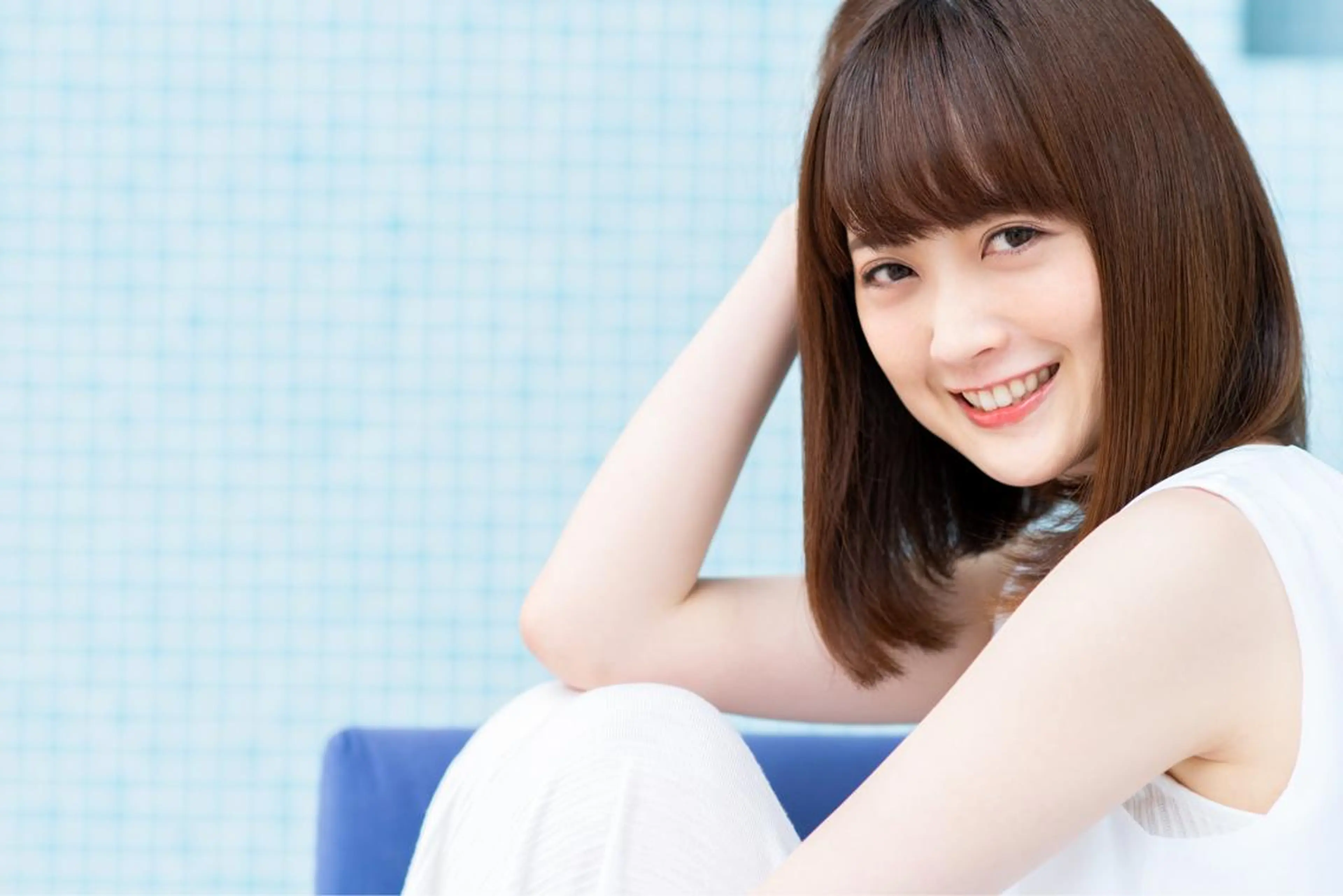 ミディアム カラー ヘアケア特化型サロン newi 京橋のヘアスタイル