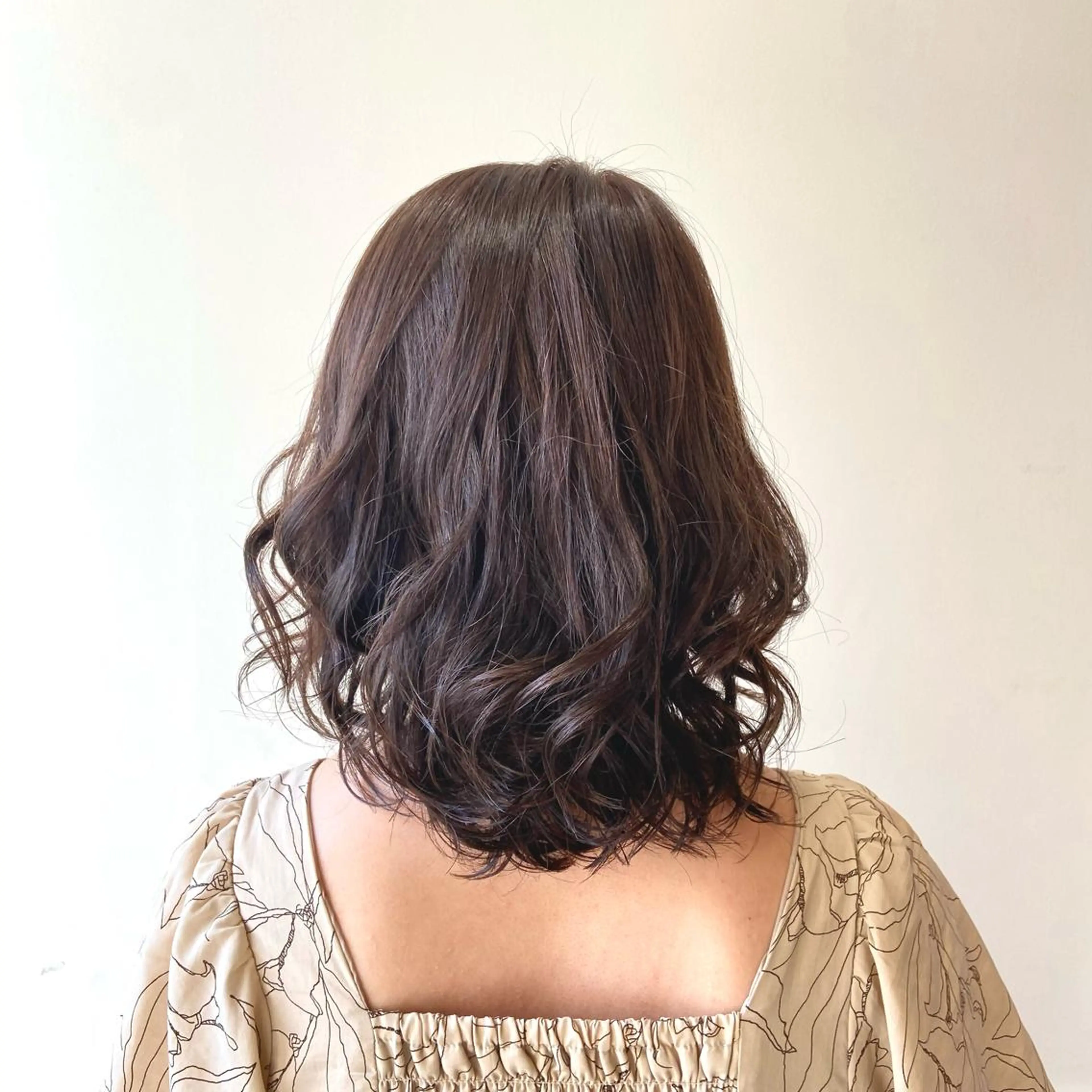 セミロング ピンクブラウン ヘアカラー 棚橋 光海のヘアスタイル