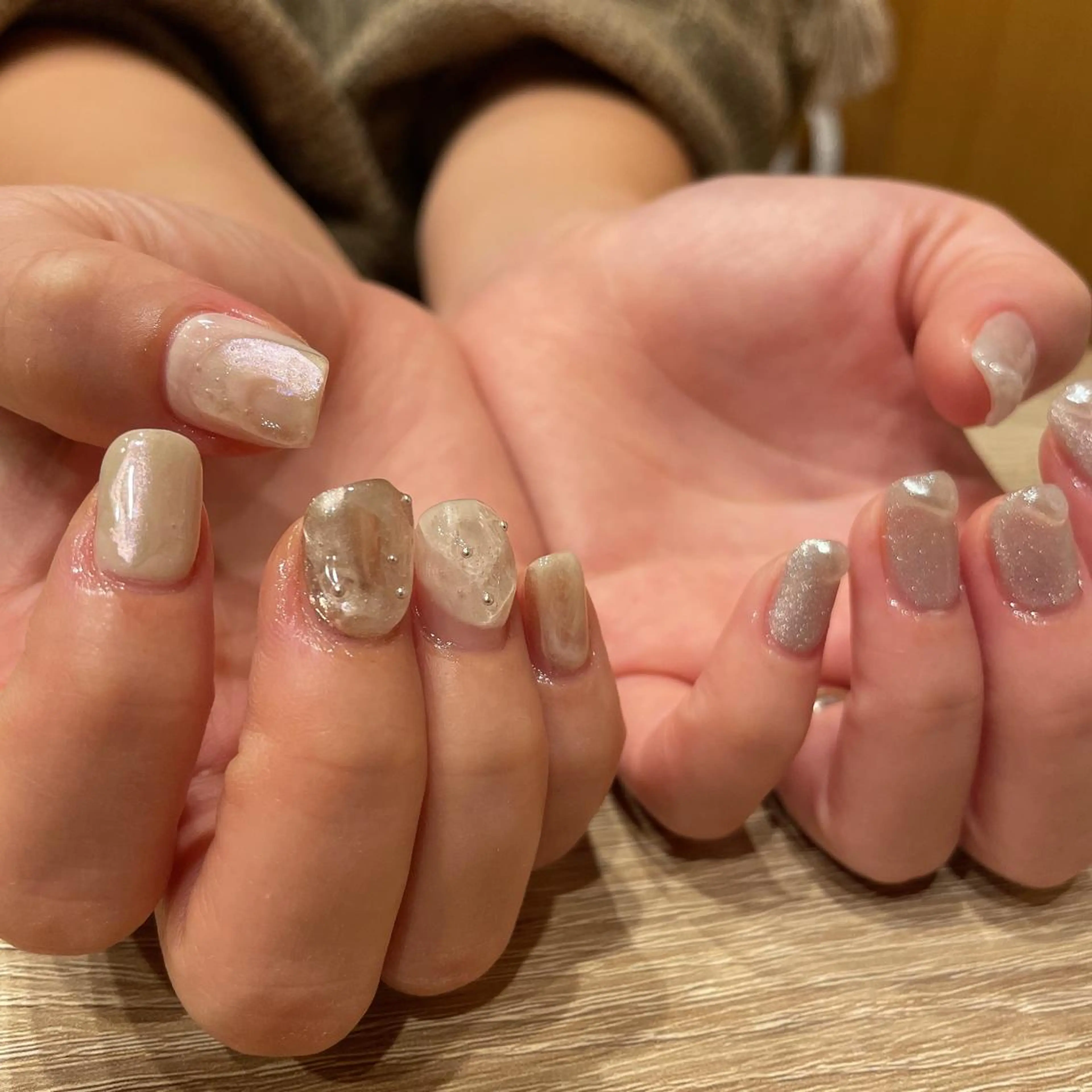 ネイル ニュアンスネイル liberté🫧 新小岩のネイルデザイン