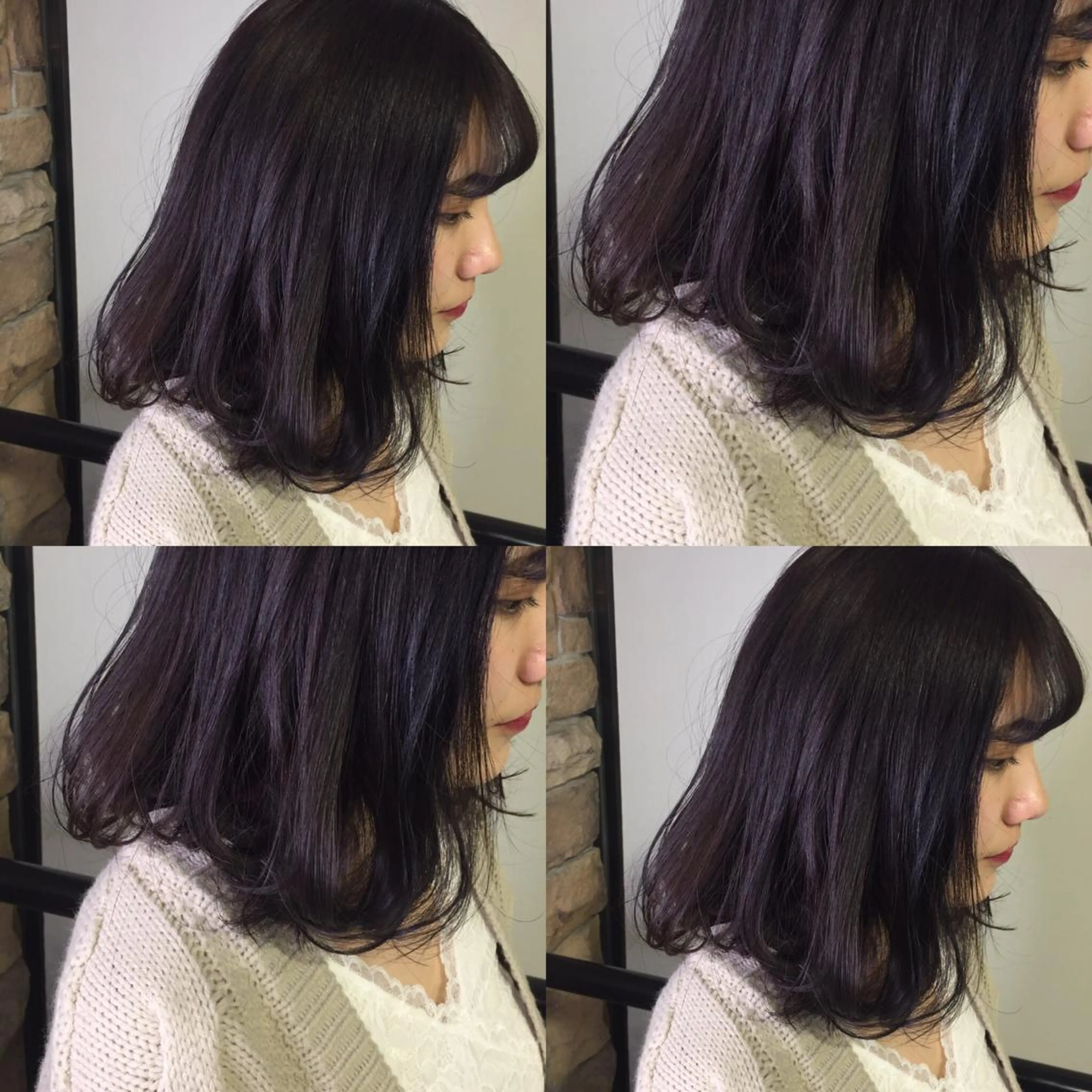 セミロング カラー 透明感カラー イルミナカラー ヘアカラー トリートメント ヘアセット Happiness所属・🌻Insta指名 NO.1🌻Shoのヘアスタイル