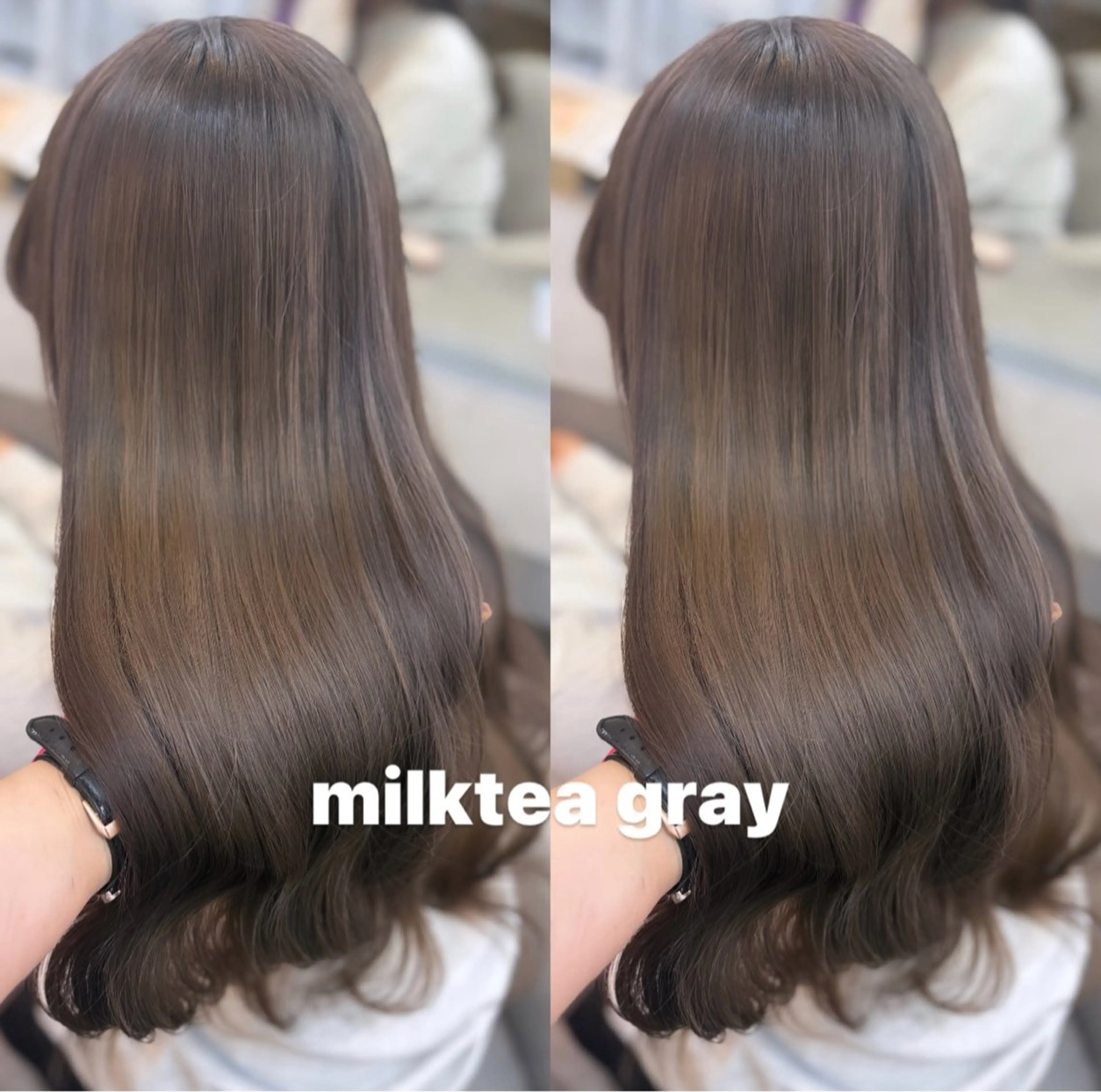 セミロング ヘアカラー 🦋ami/浦和 ブリーチ／韓国🦋のヘアスタイル