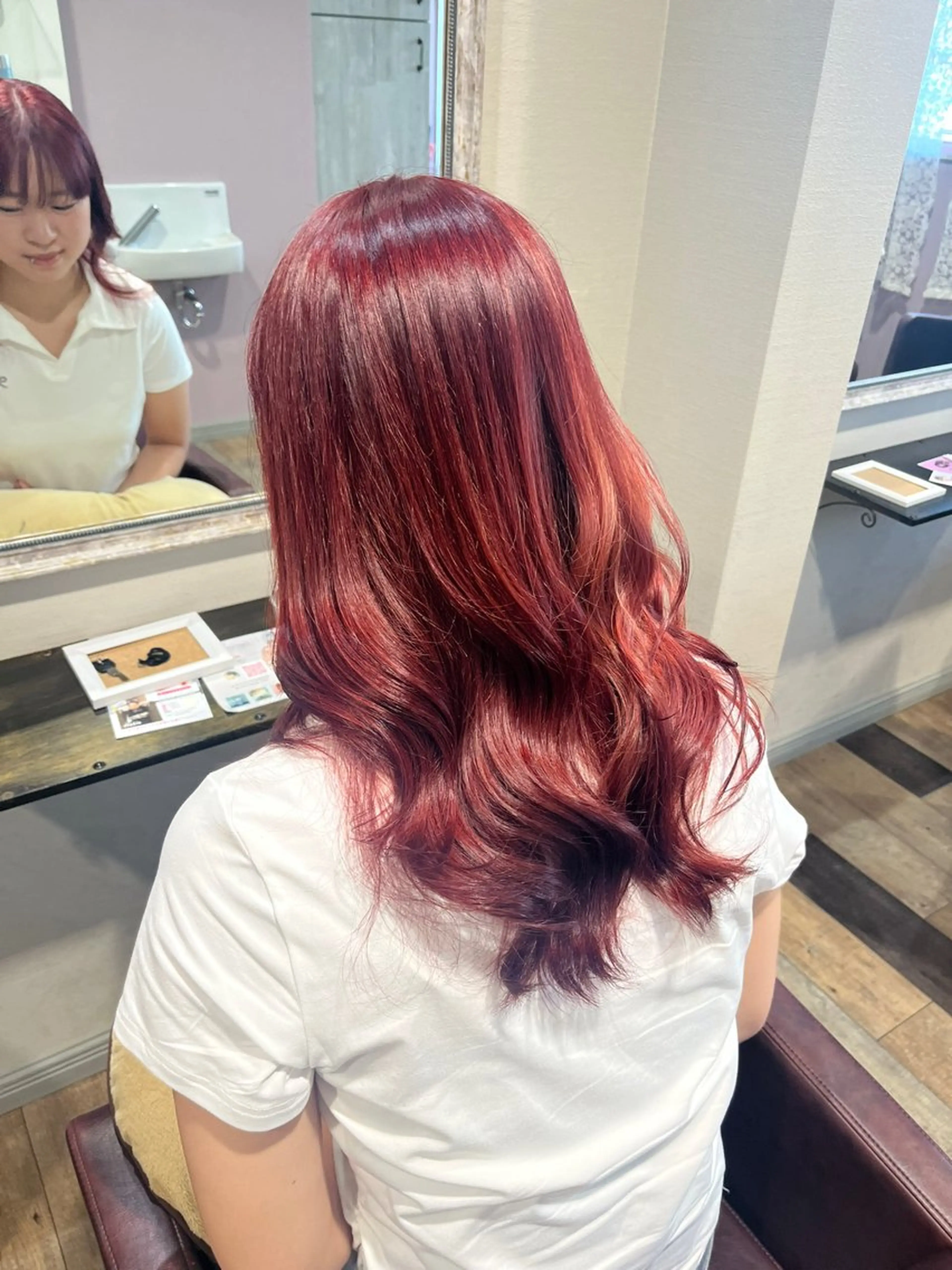 ロング カラー カット ヘアカラー トリートメント 艶カラー/メンズ パーマ/いくののヘアスタイル