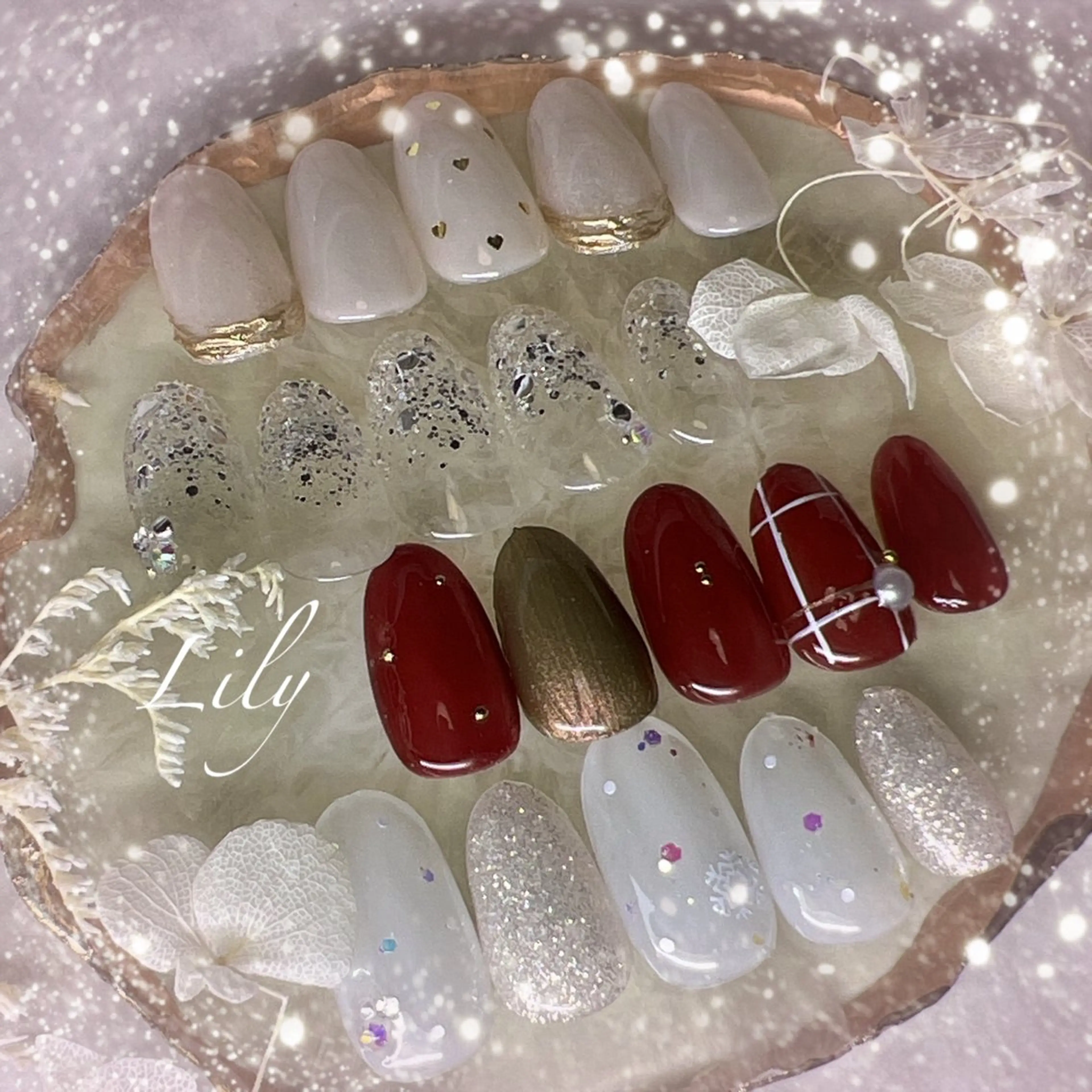 ネイル ハンドネイル Lily*nail 🌻Mii🌻のネイルデザイン