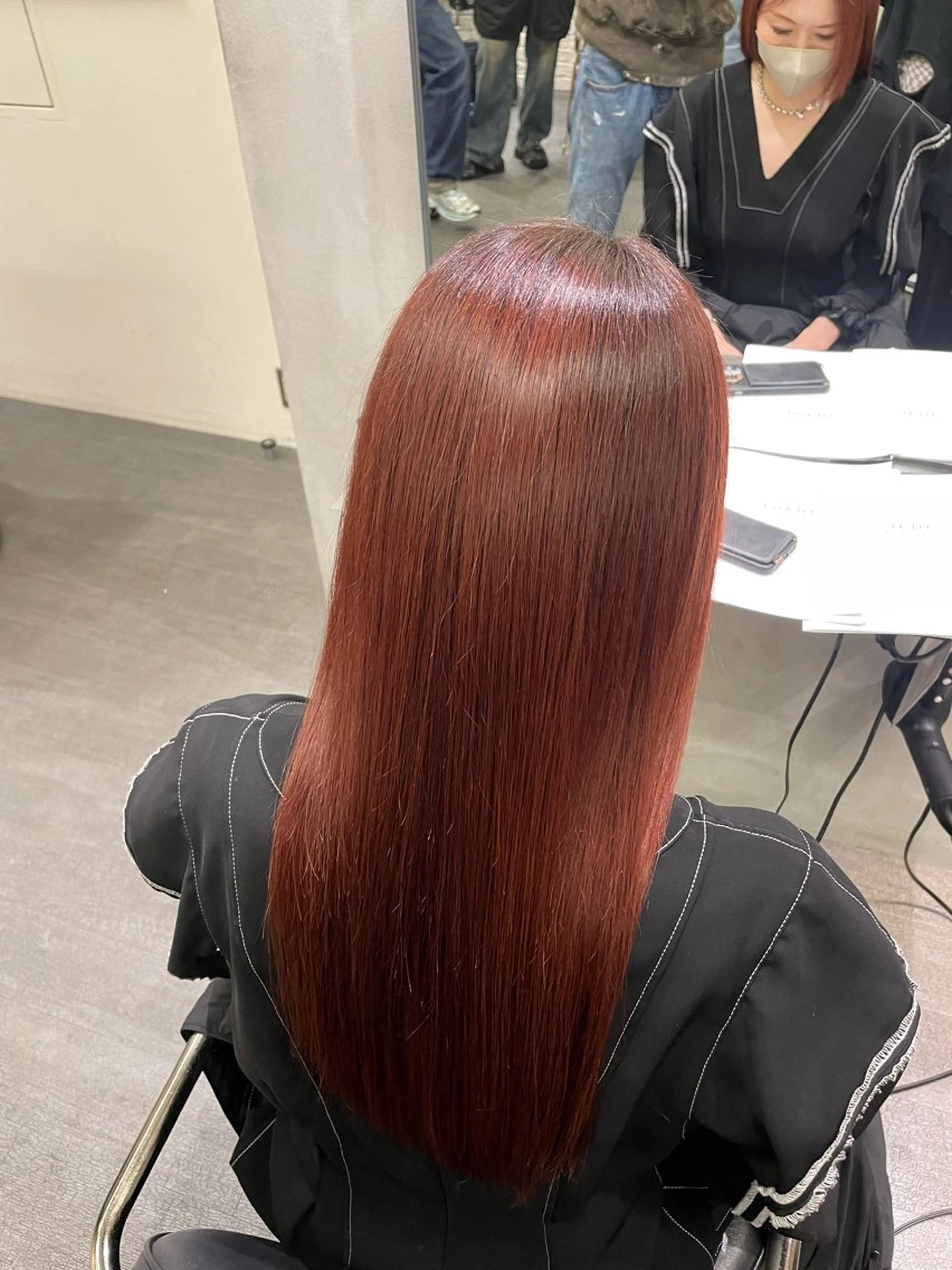 ロング 田淵 愛里のヘアスタイル