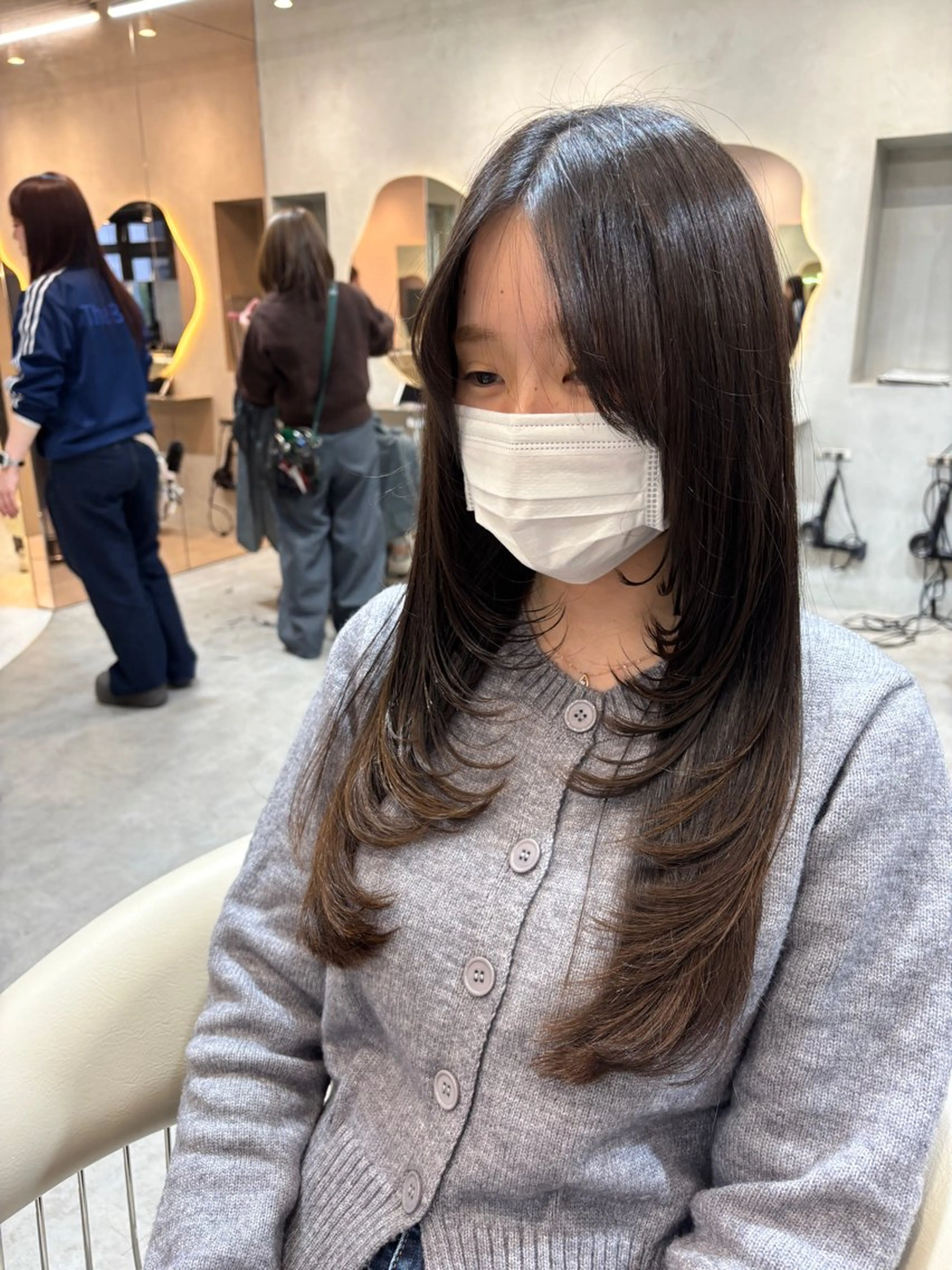 ロング ヘアアレンジ カット 縮毛矯正 トリートメント 美髪縮毛矯正/ 透明感カラー吉田光佑のヘアスタイル