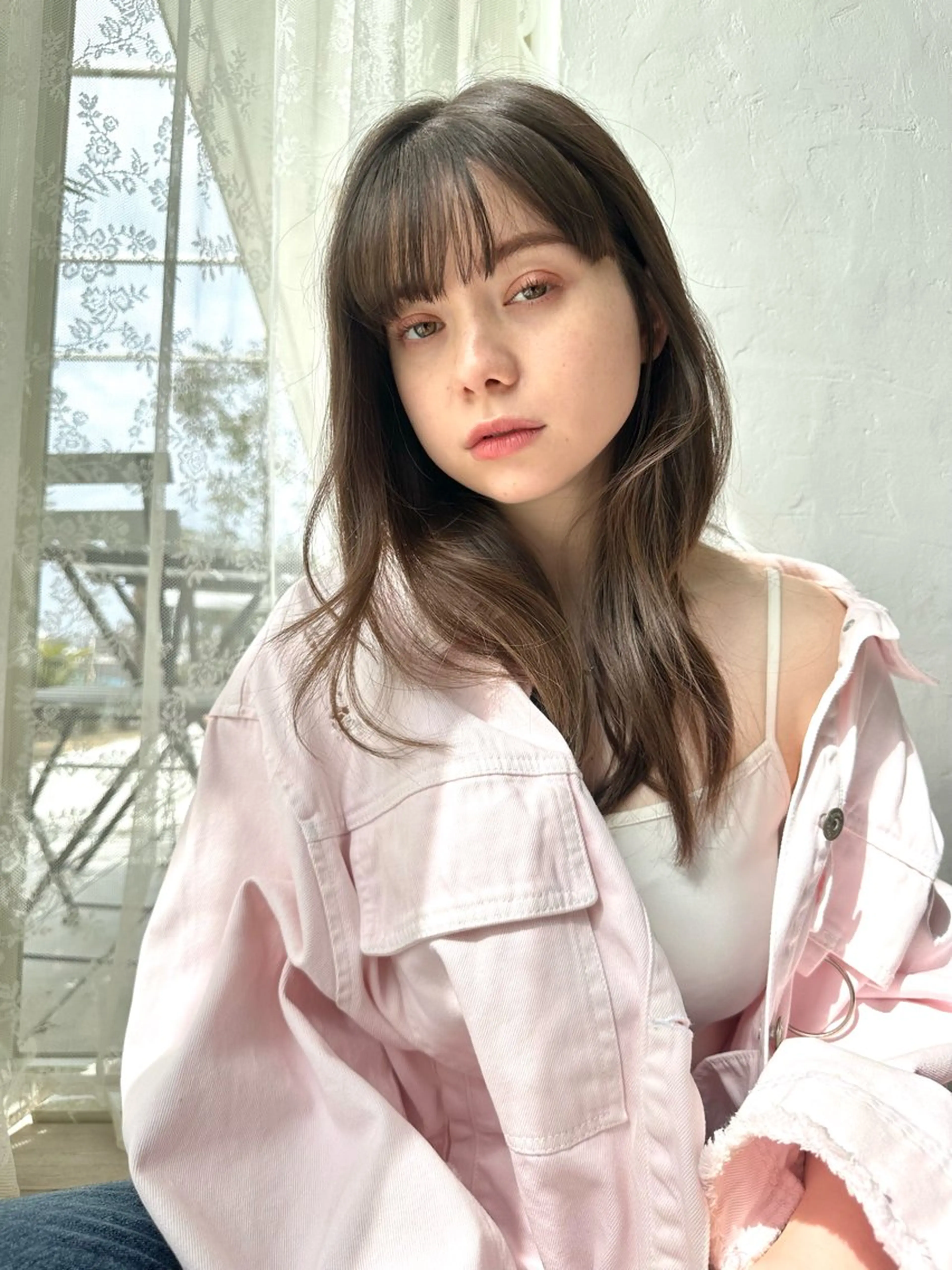ミディアム カット ヘアカラー トリートメント kyosuke 透明感カラーのヘアスタイル