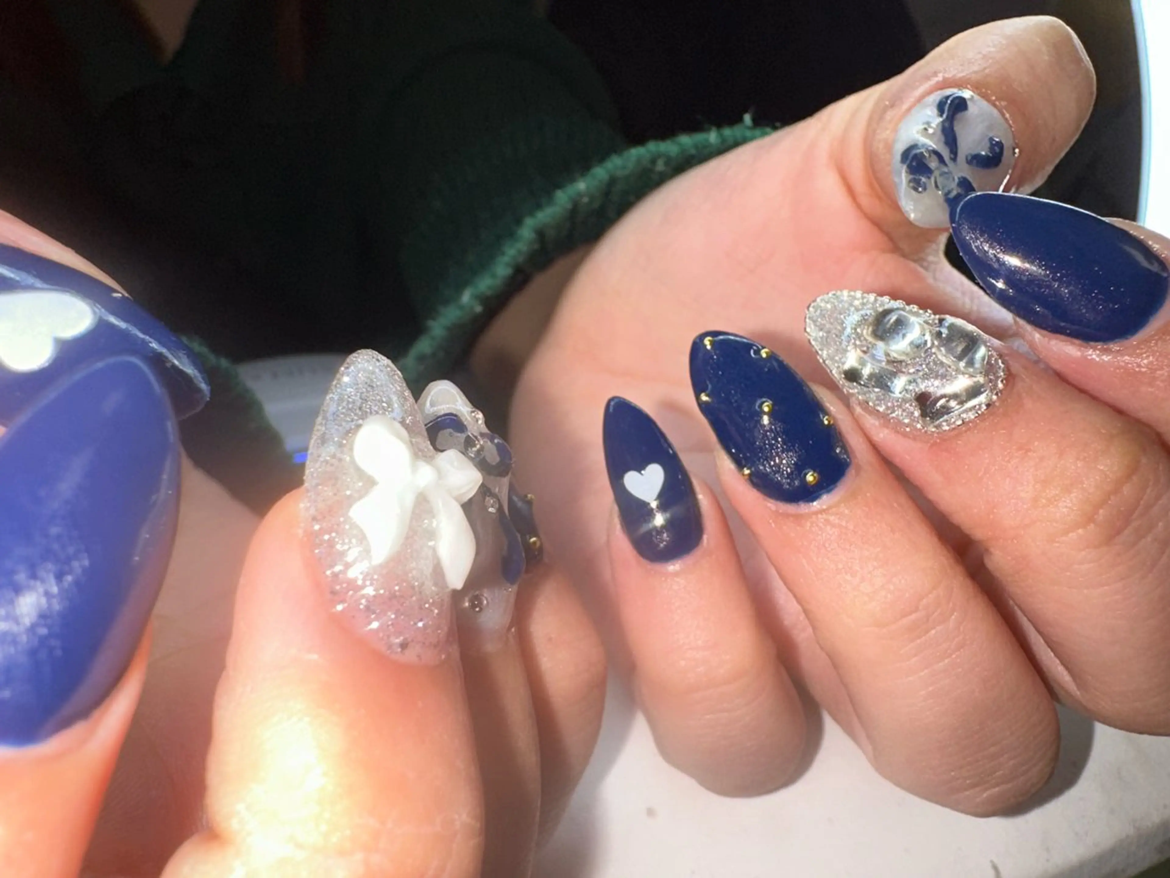 ミディアム ハンドネイル YOKOSUKA🧸 NAIL🌿🫧💛のネイルデザイン