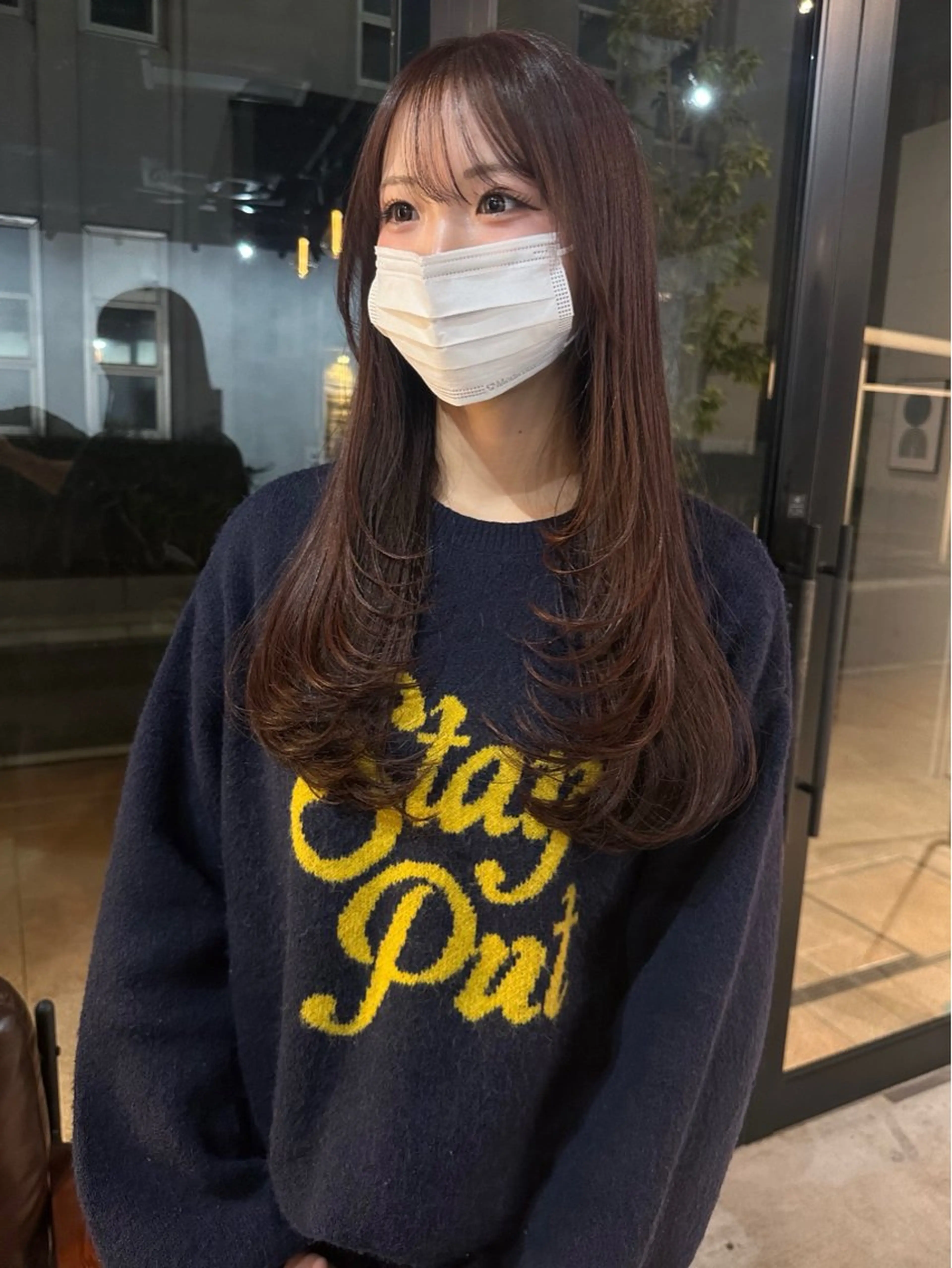 ロング カラー カット ヘアカラー トリートメント レイヤー/ハッシュ 三好悠生のヘアスタイル