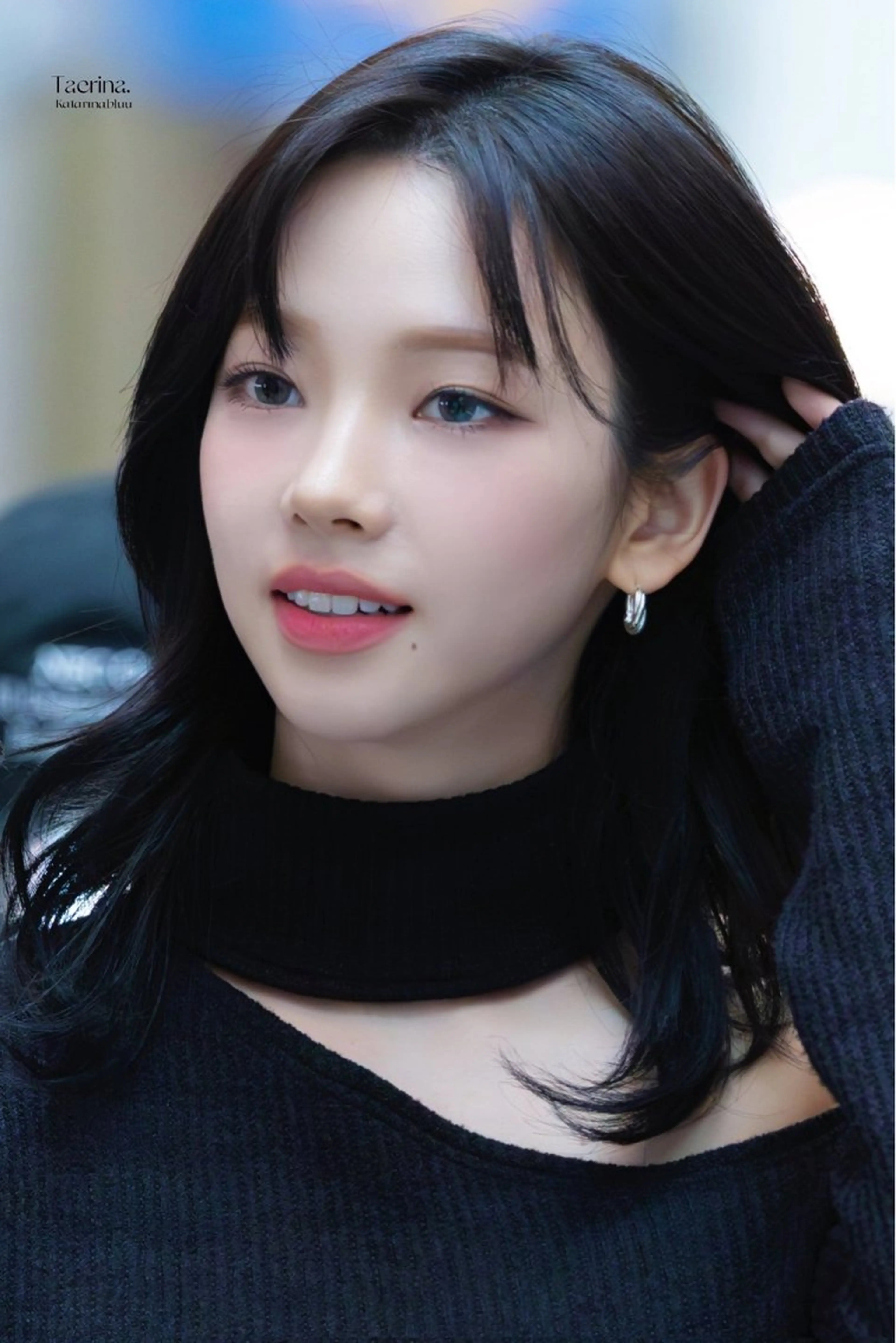 セミロング 韓国風ヘア レイヤーカット Li's所属・渡辺 皐志 Li's 布施のヘアスタイル