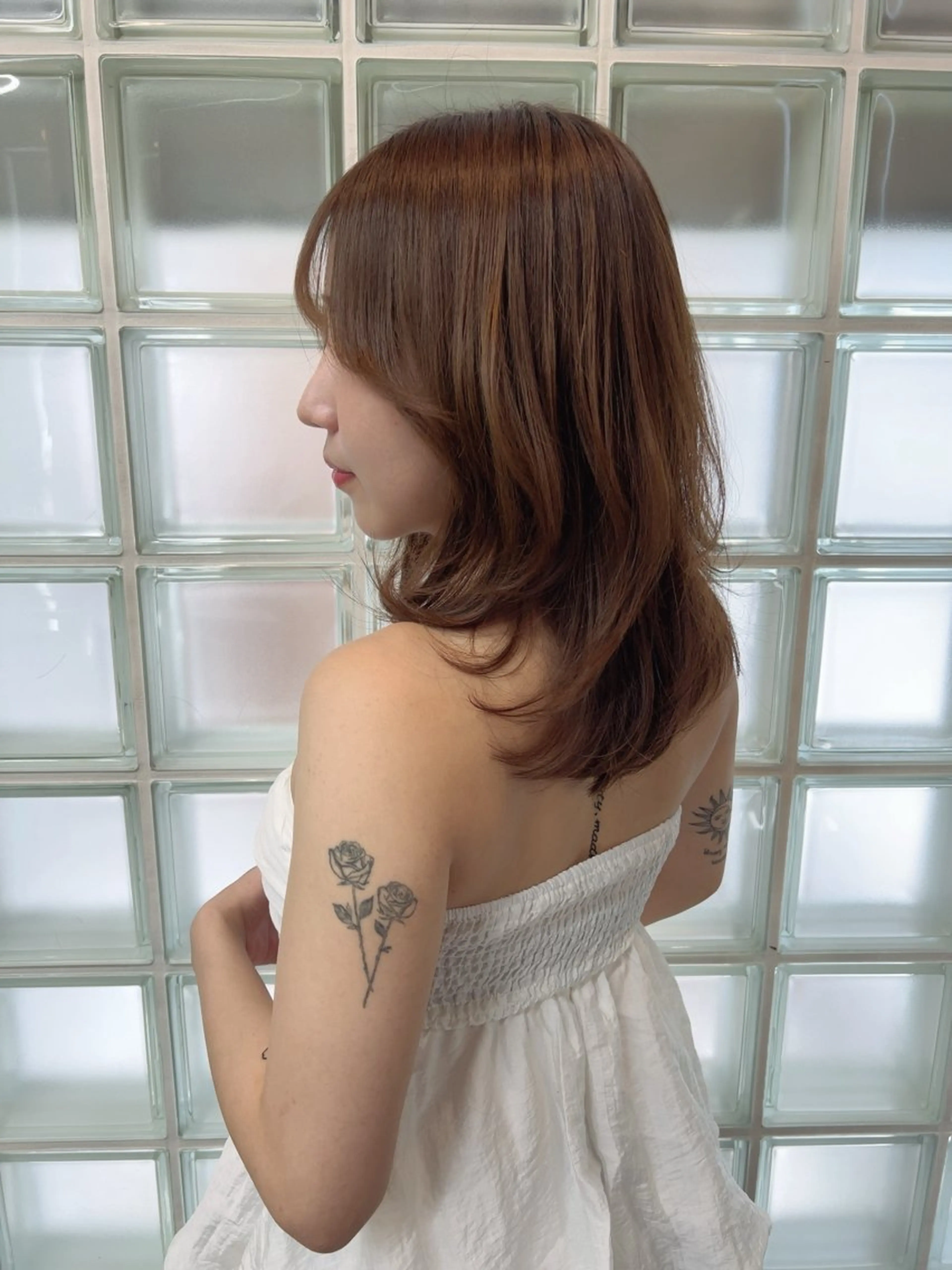 ミディアム レイヤーカット 透明感/レイヤー 🇰🇷tomonaのヘアスタイル