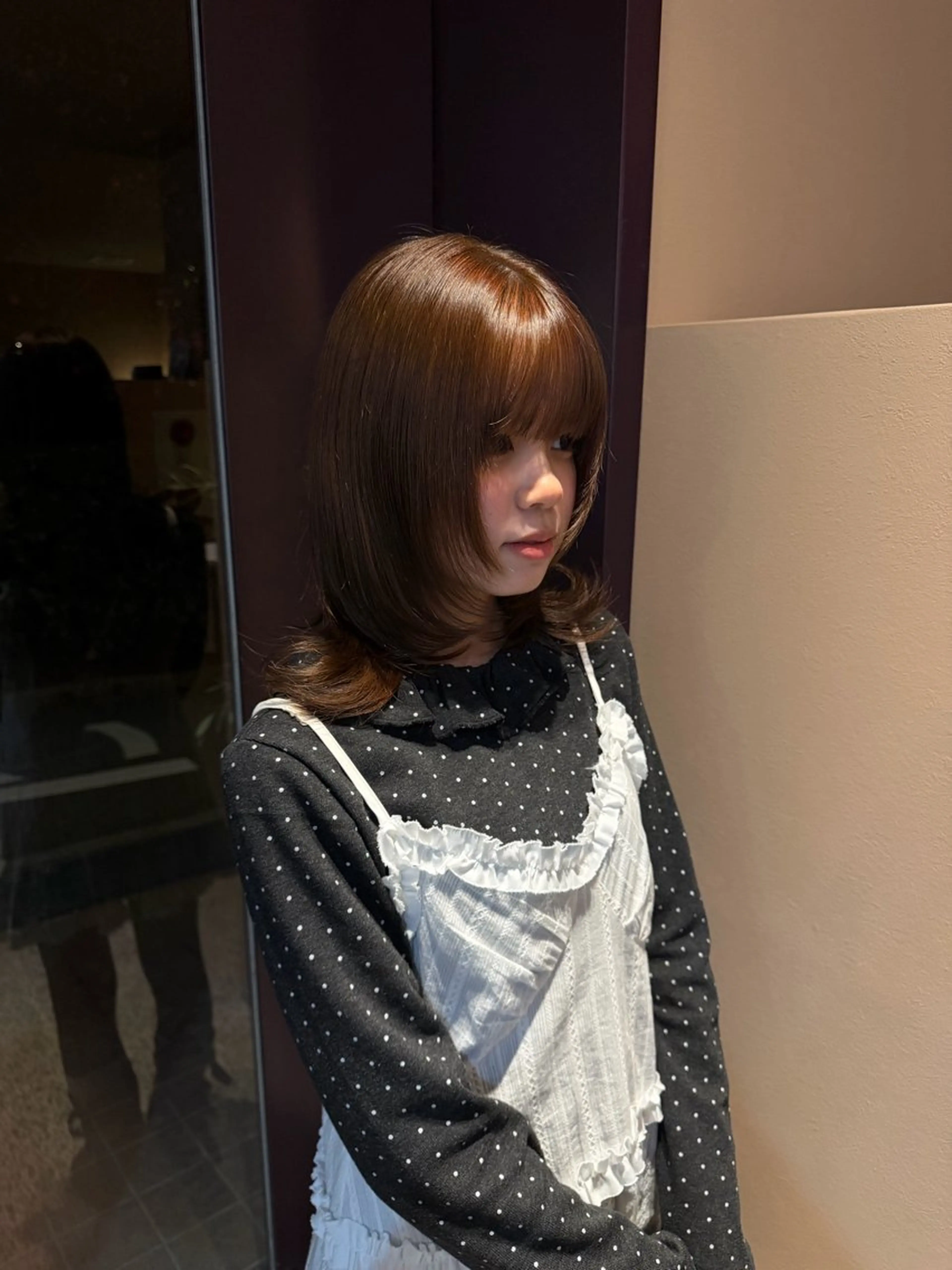 カラー YOKE 桃山台 SAKI♩ ܸのヘアスタイル