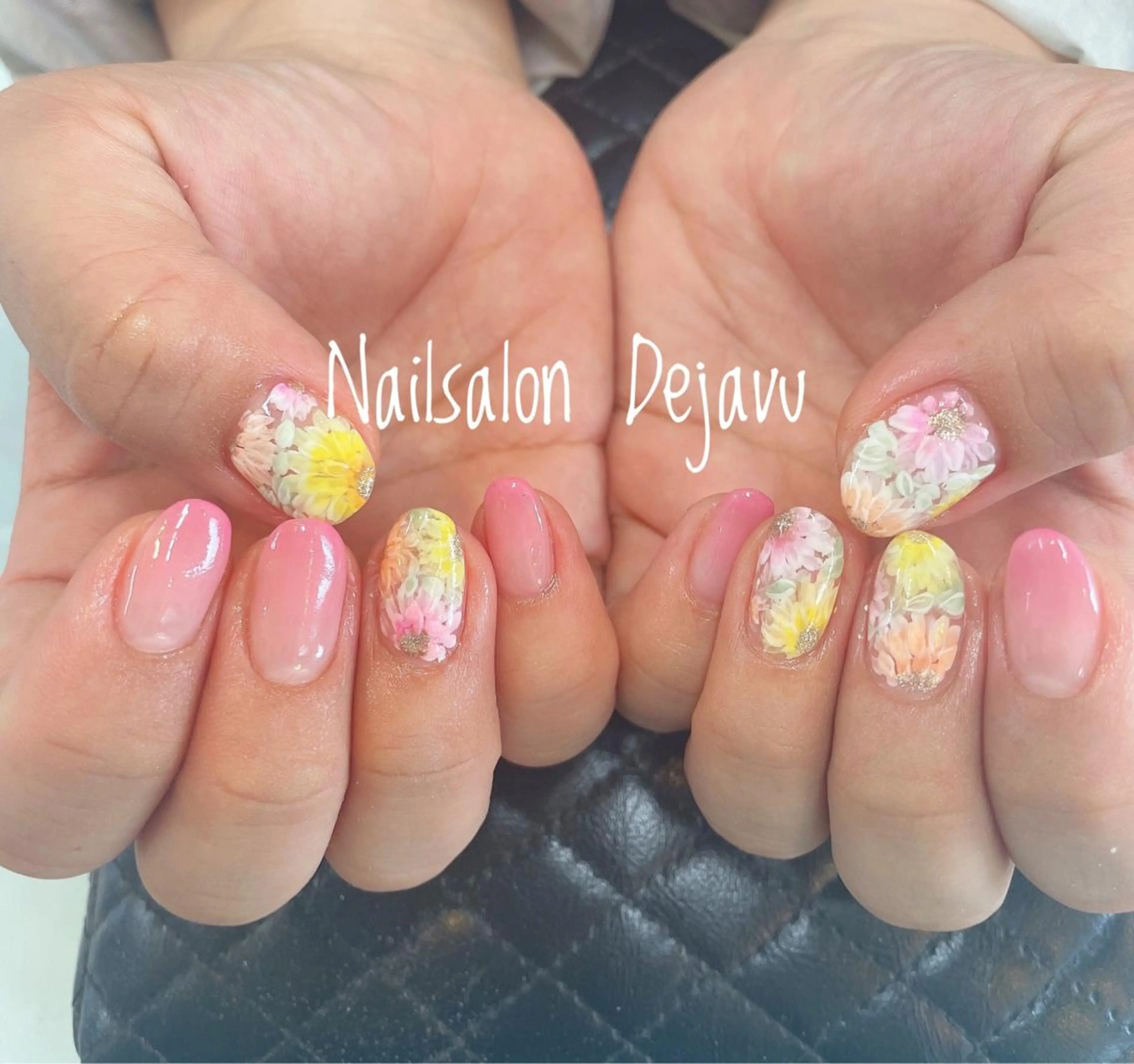 ネイル アートネイル 桜ネイル フラワーネイル ジェルネイル 春ネイル ハンドネイル Nailsalon Dejavu  Yokosuka所属・Nailsalon Dejavuのネイルデザイン