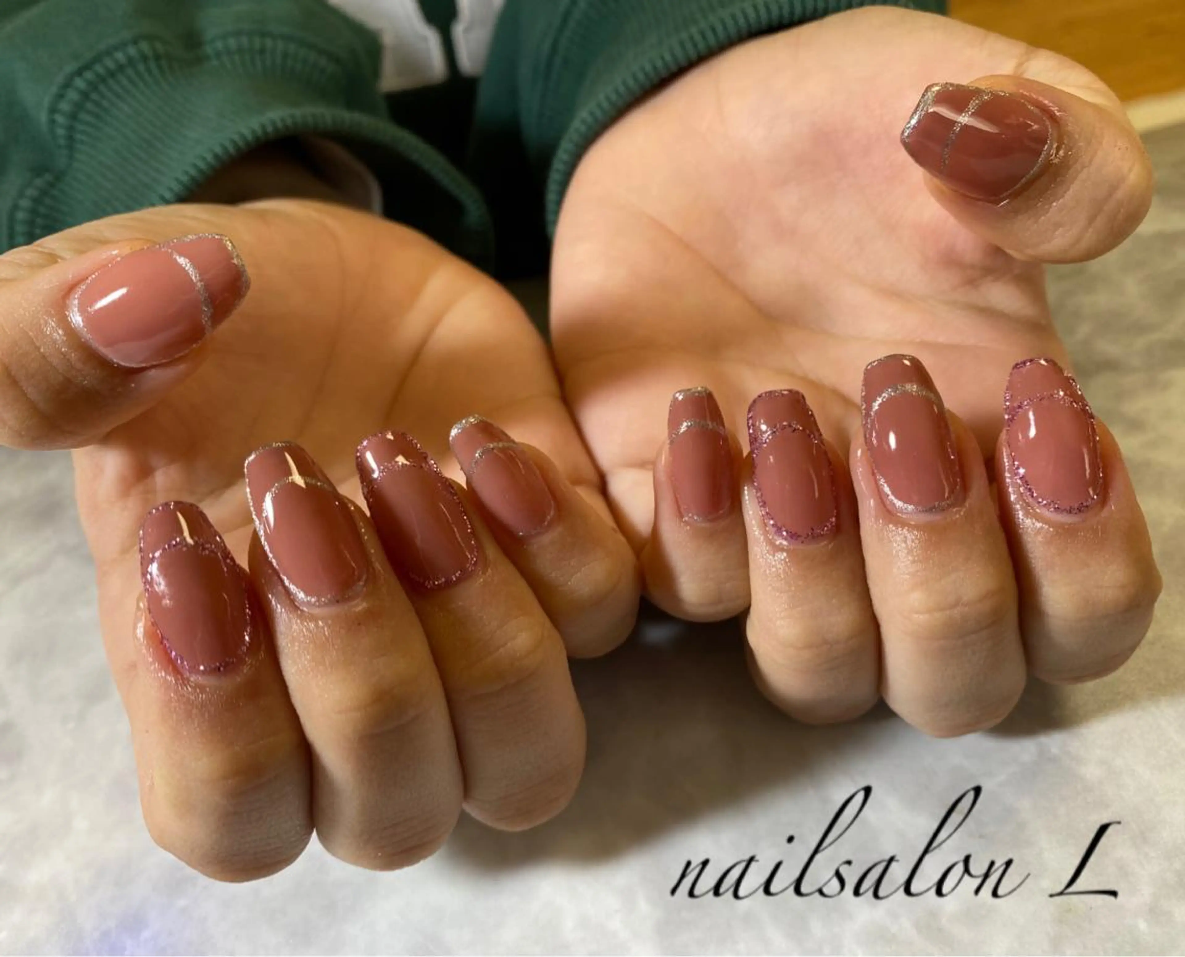 ネイル フレンチネイル NAILSALON Ｌのネイルデザイン