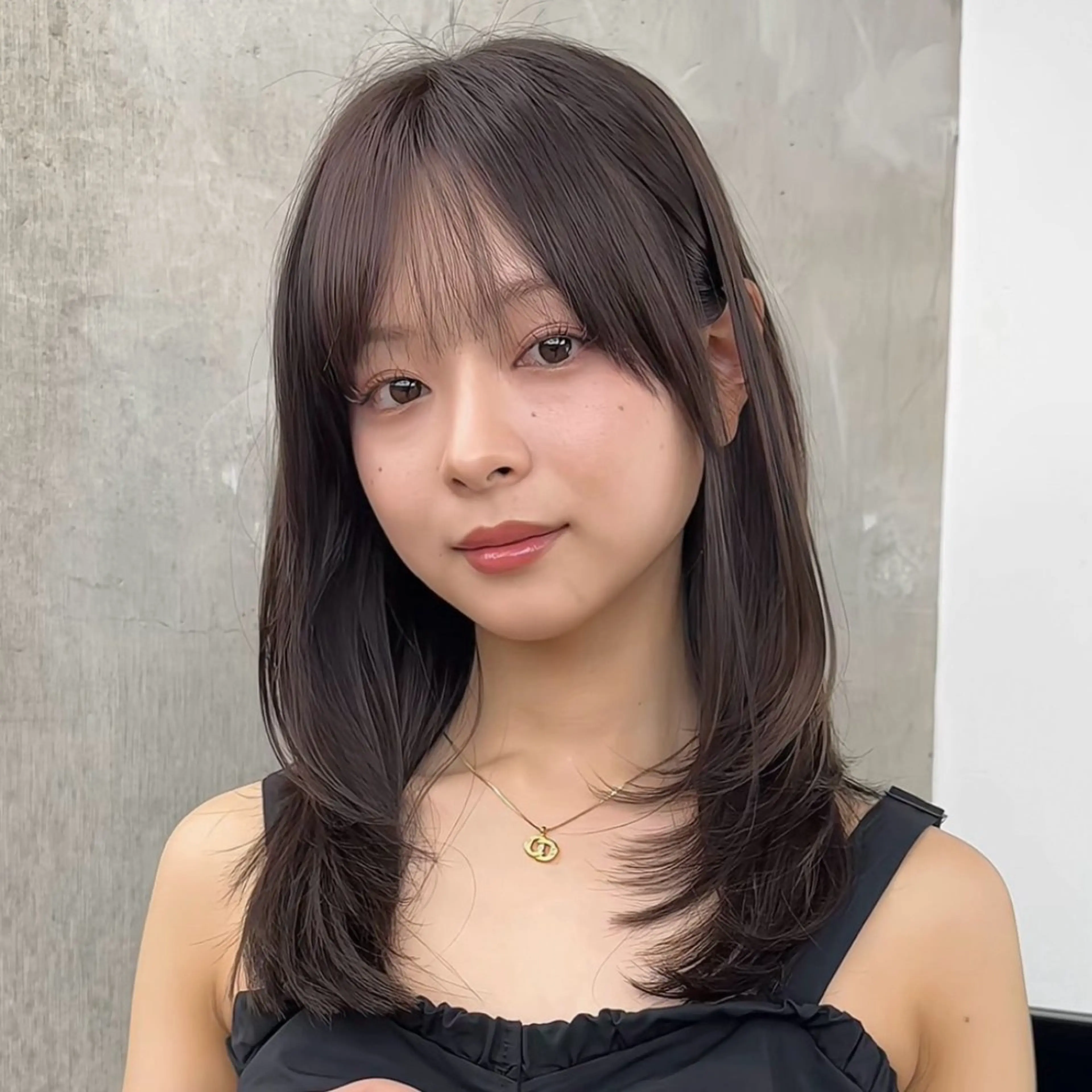 セミロング カラー レイヤーカット 柔らかいレイヤー🌿 大人ヘア/みっきーのヘアスタイル