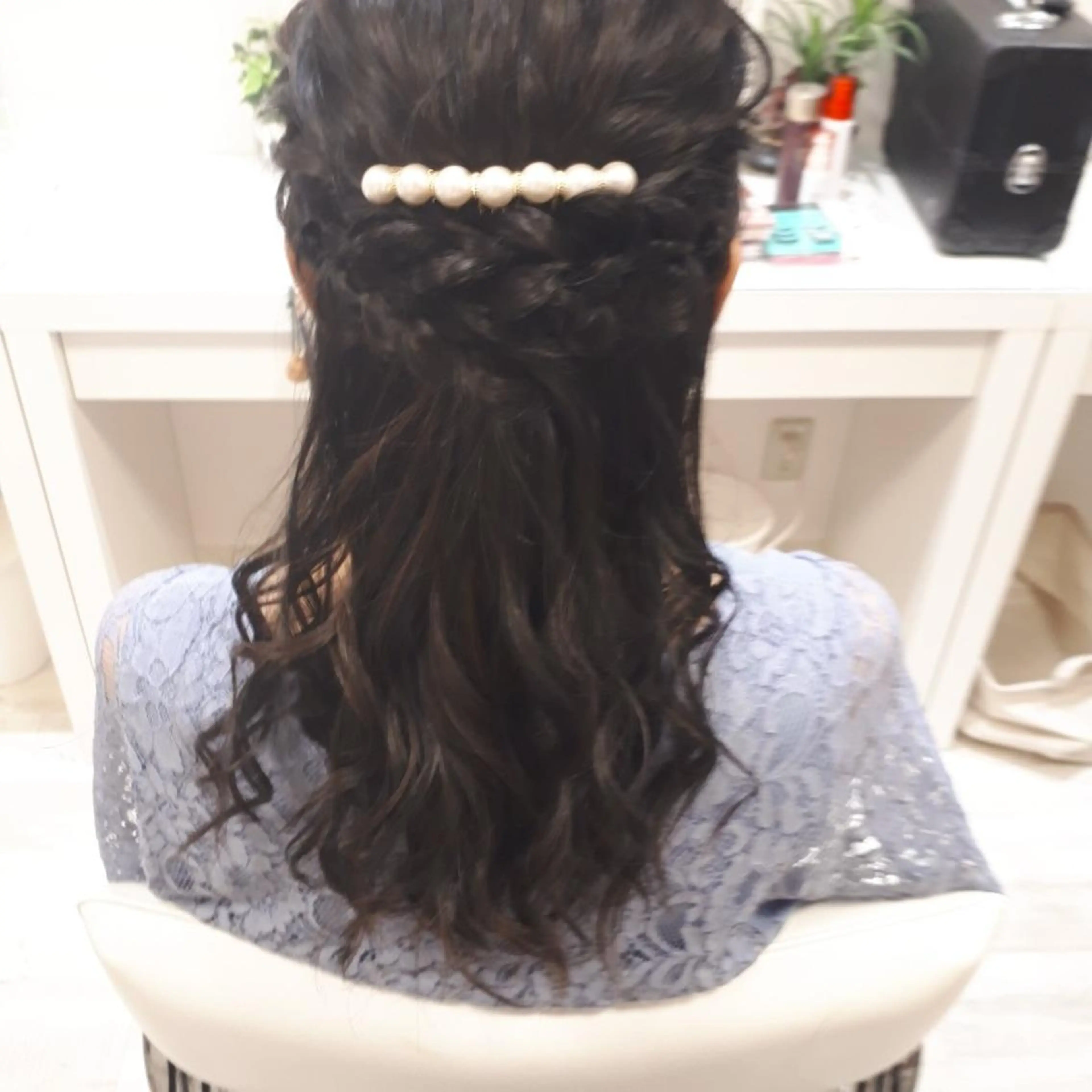 ヘアアレンジ ハーフアップ ベストシーン 新浦安のマツエク・マツパデザイン