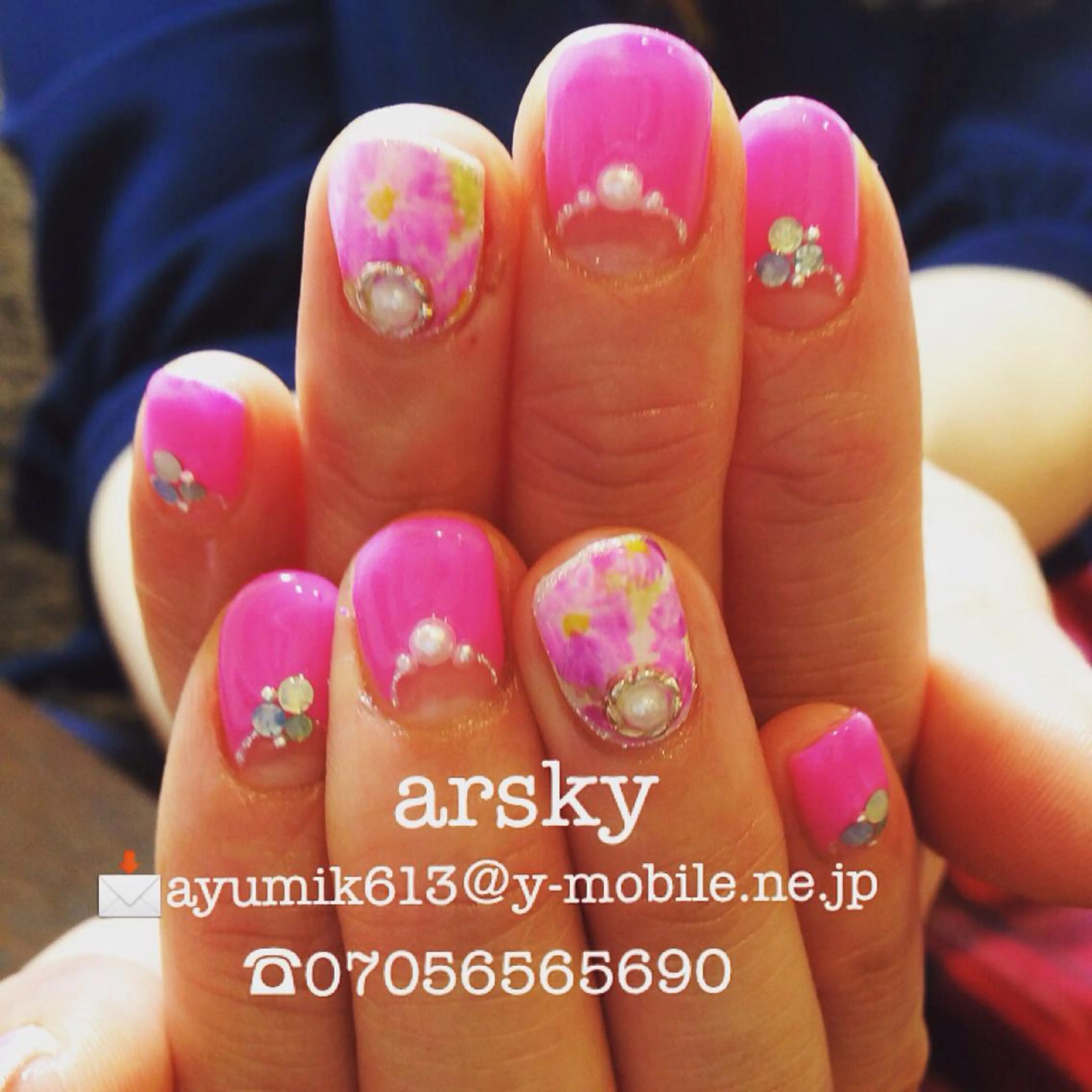 ネイル フラワーネイル ピンク Mateo Nail Artのネイルデザイン
