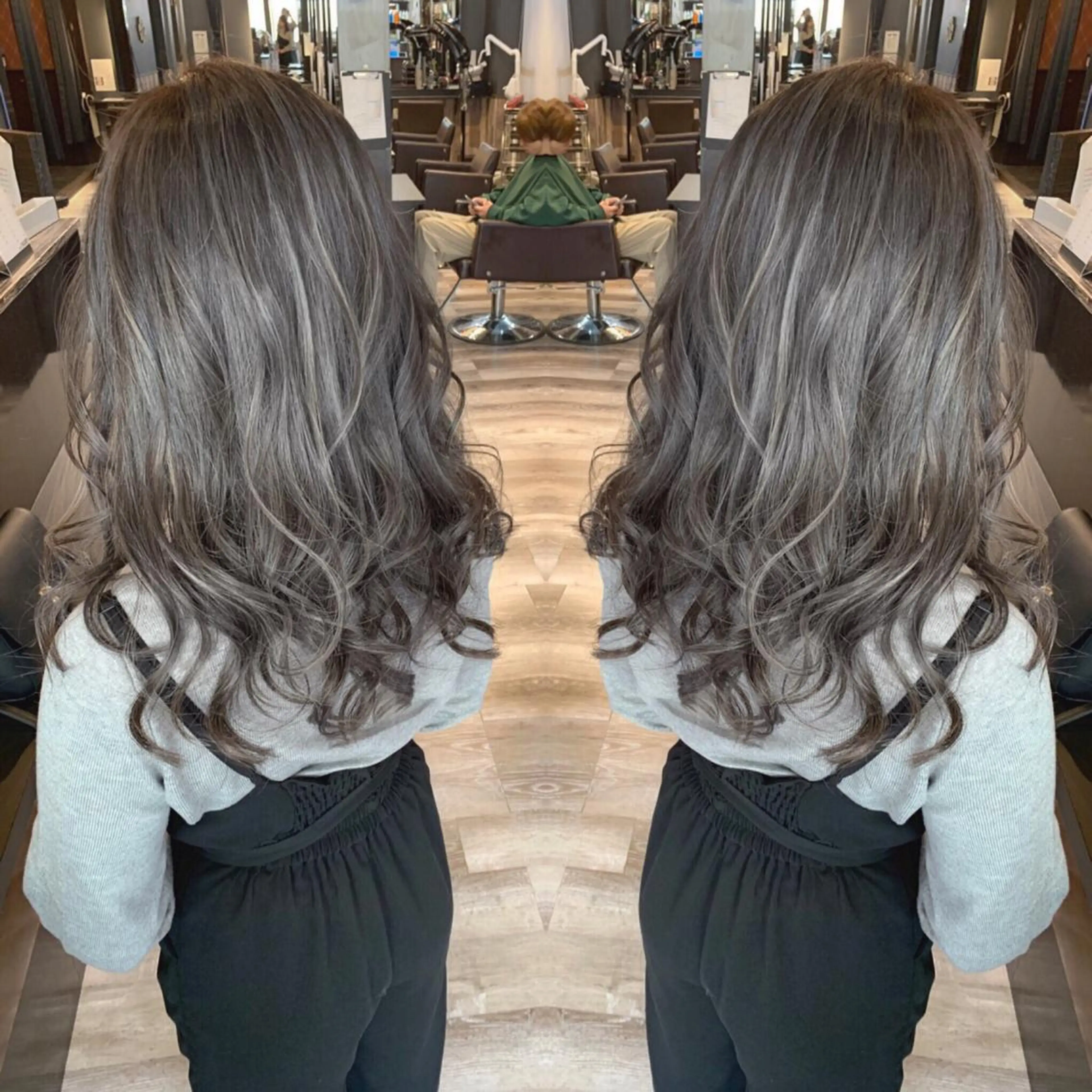 セミロング カラー KIRA スズキ タクヤ／店長のヘアスタイル