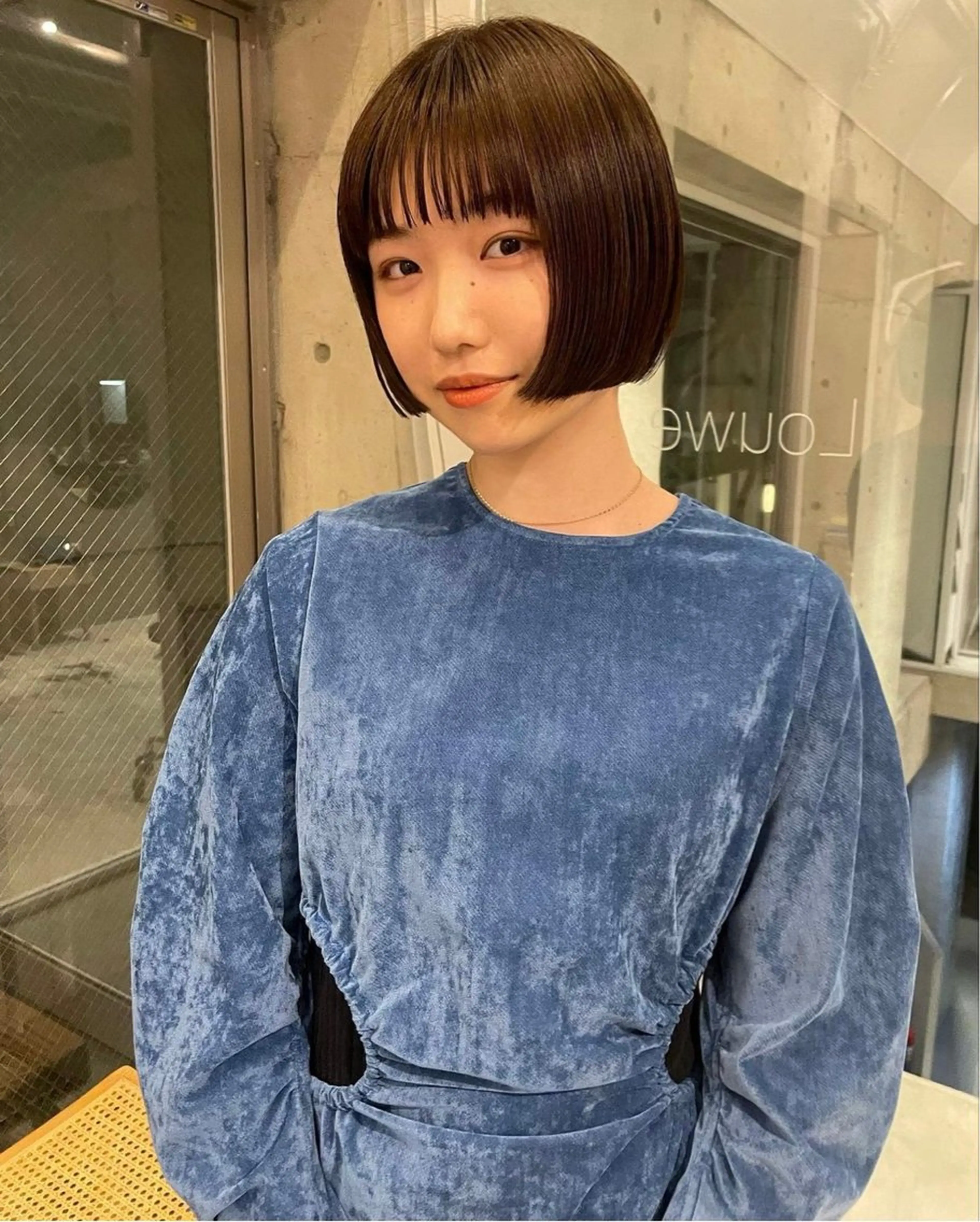 ミディアム カラー カット ヘアカラー レイヤー/透明感 カラー ☽EMIRIのヘアスタイル