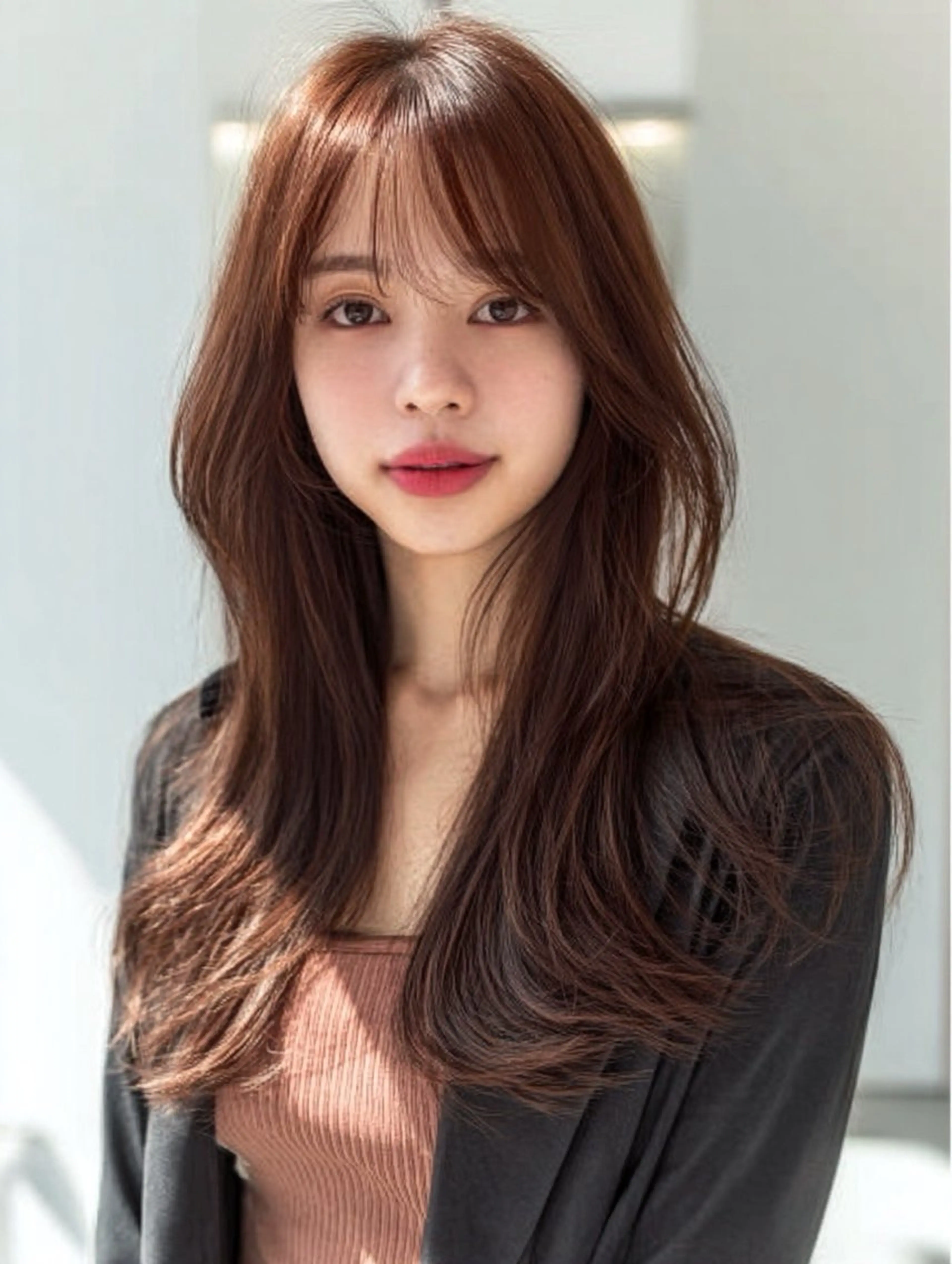 ロング 顔まわりレイヤー 顔周りカット ハッシュカット ハイレイヤー 髪質改善 カット ヘアカラー 縮毛矯正 トリートメント ✨毛髪診断で絶対綺麗 ✨美髪艶髪専門✨高浪のヘアスタイル