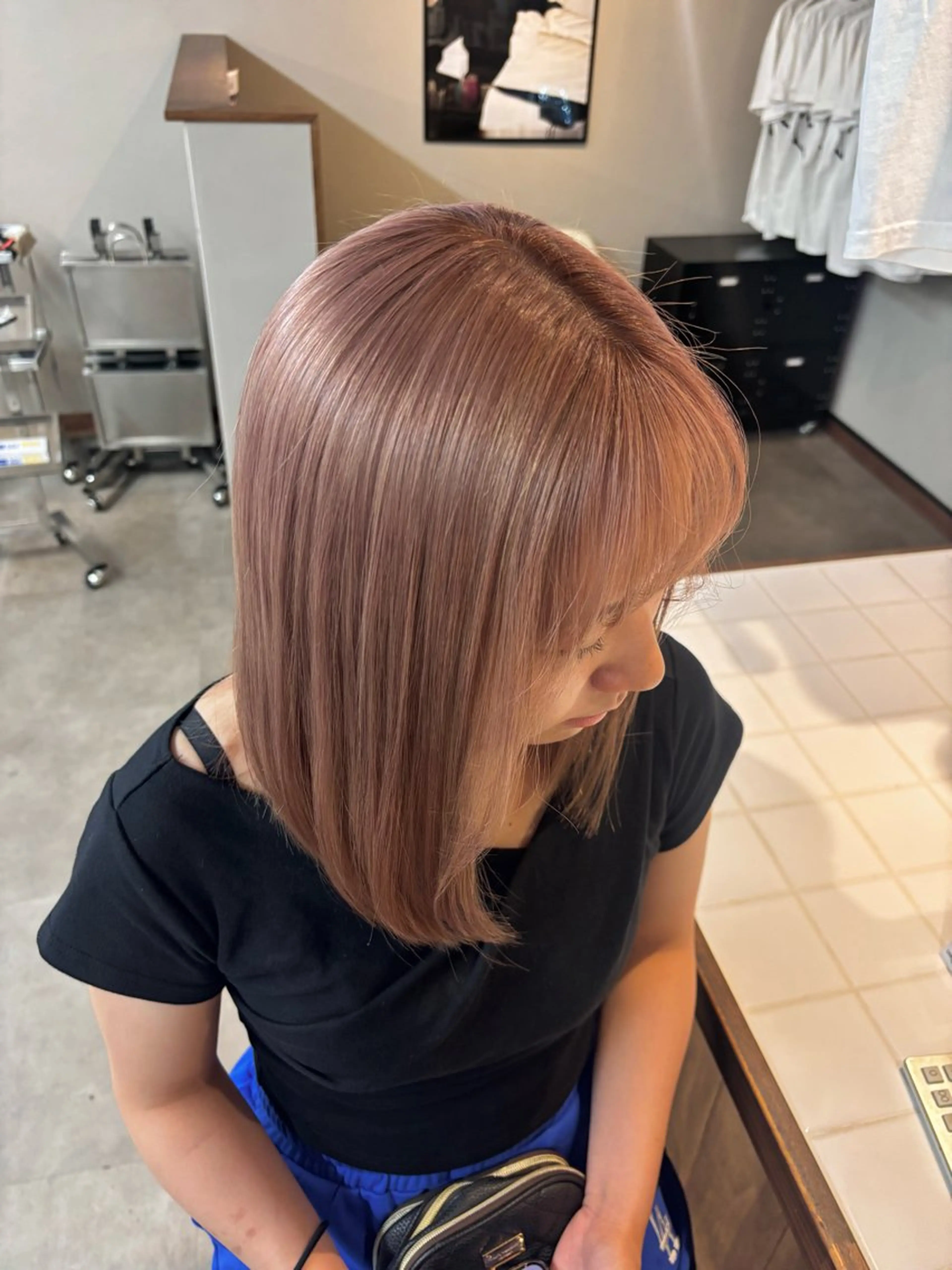 カラー ベージュカラー ピンクカラー ピンクベージュ ヘアカラー HIGA 🐾のヘアスタイル