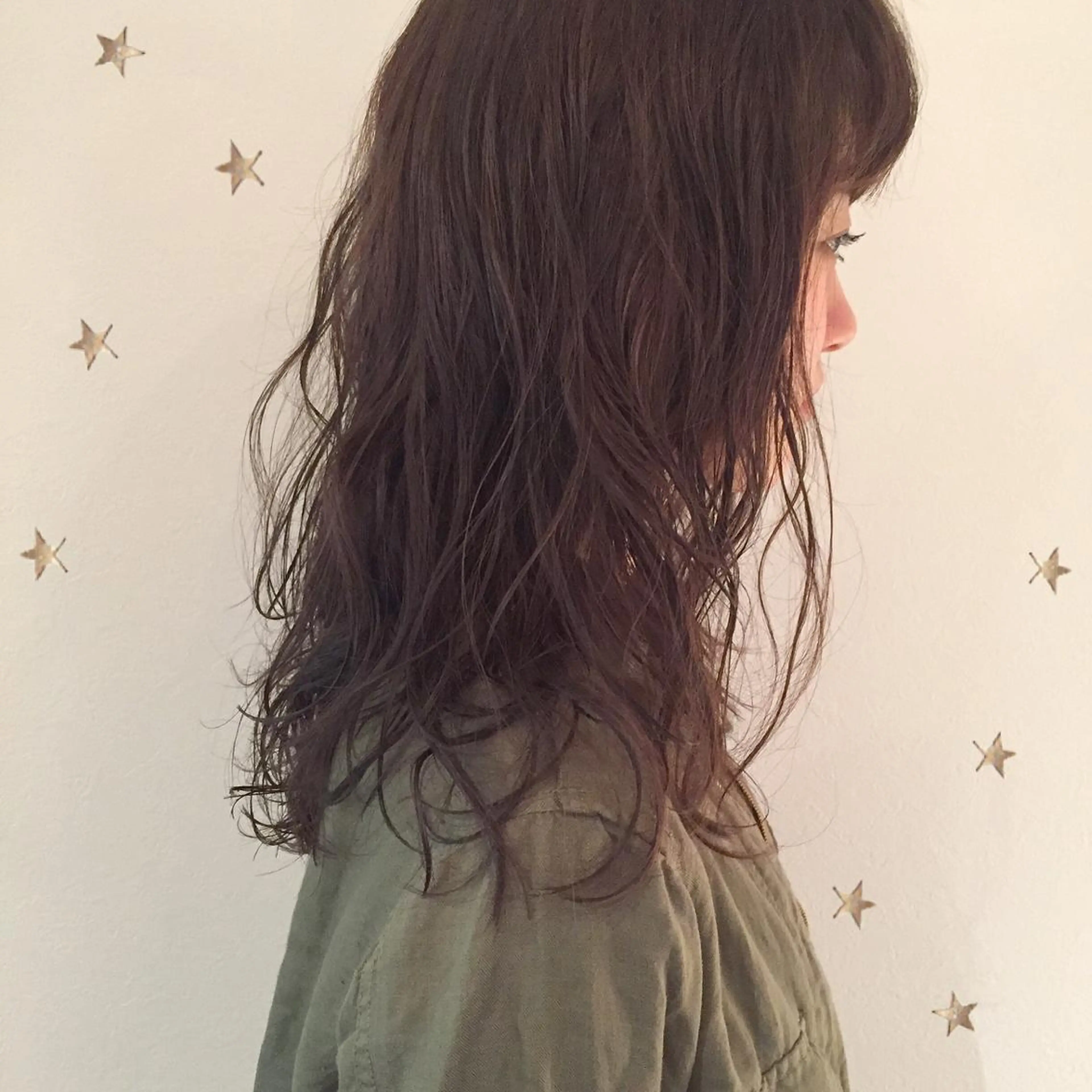 セミロング セミロングパーマ 市川 千夏のヘアスタイル