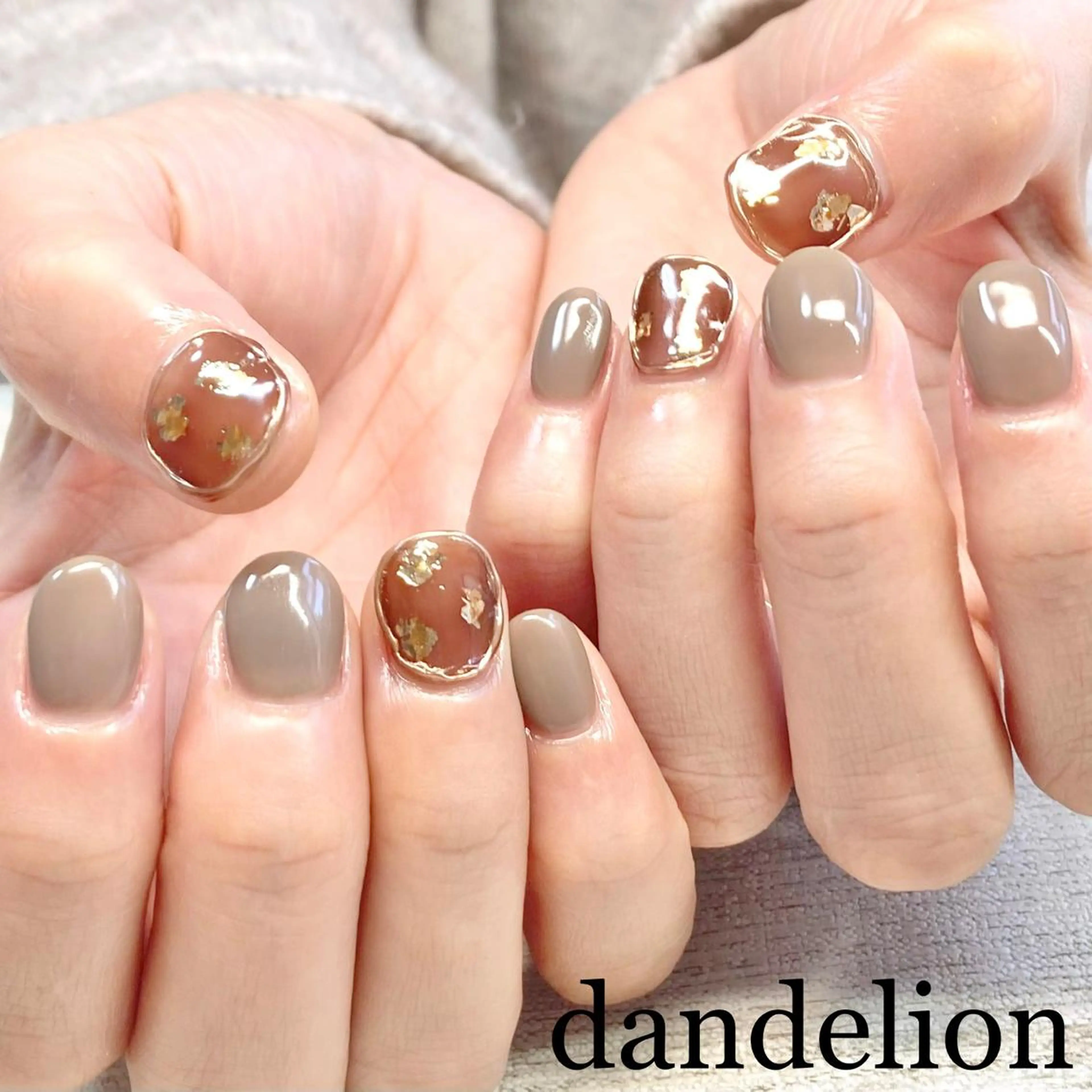 ネイル ハンドネイル ハンドケア dandelion ダンデライオンのネイルデザイン