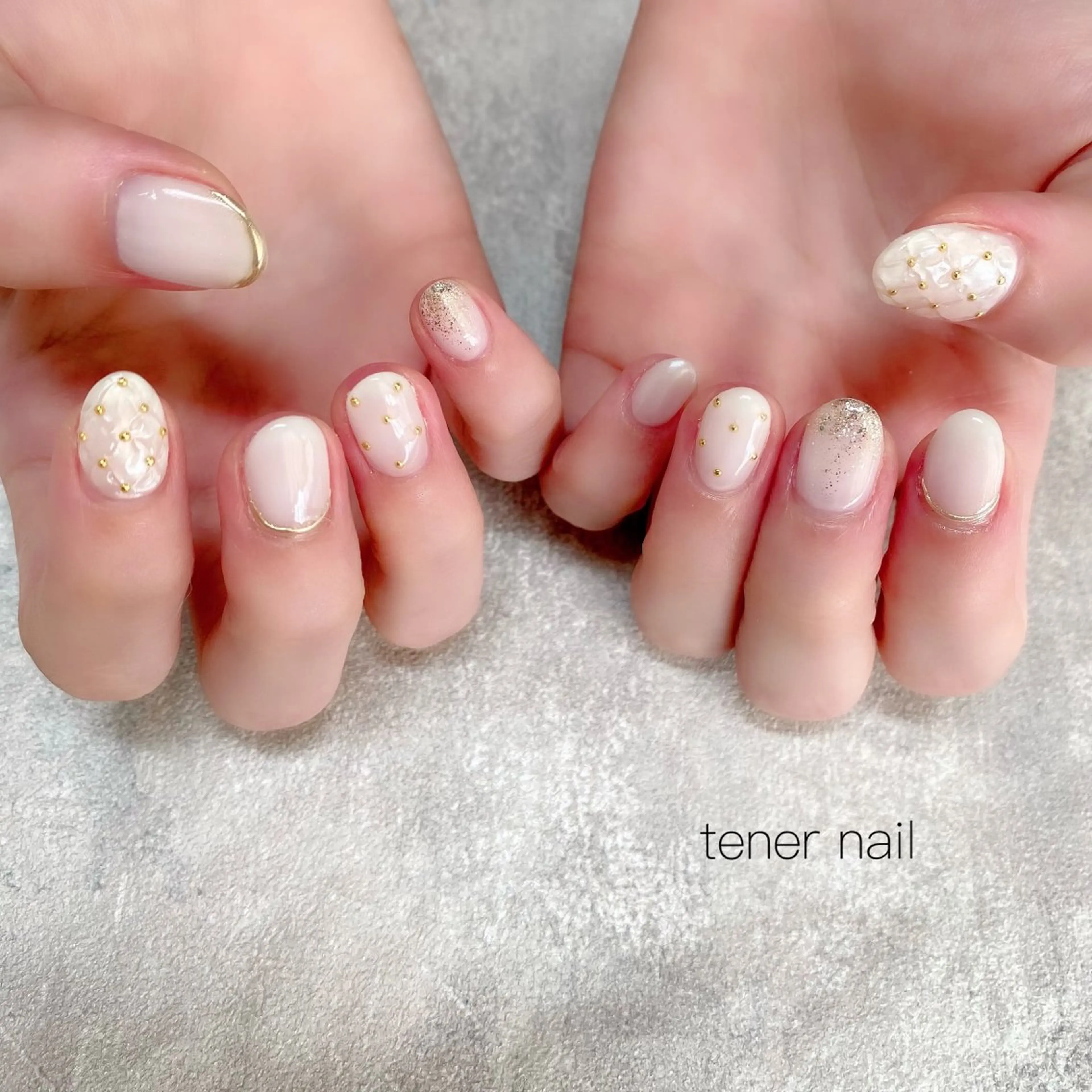 ネイル ホワイト テネルネイル tener nailのネイルデザイン