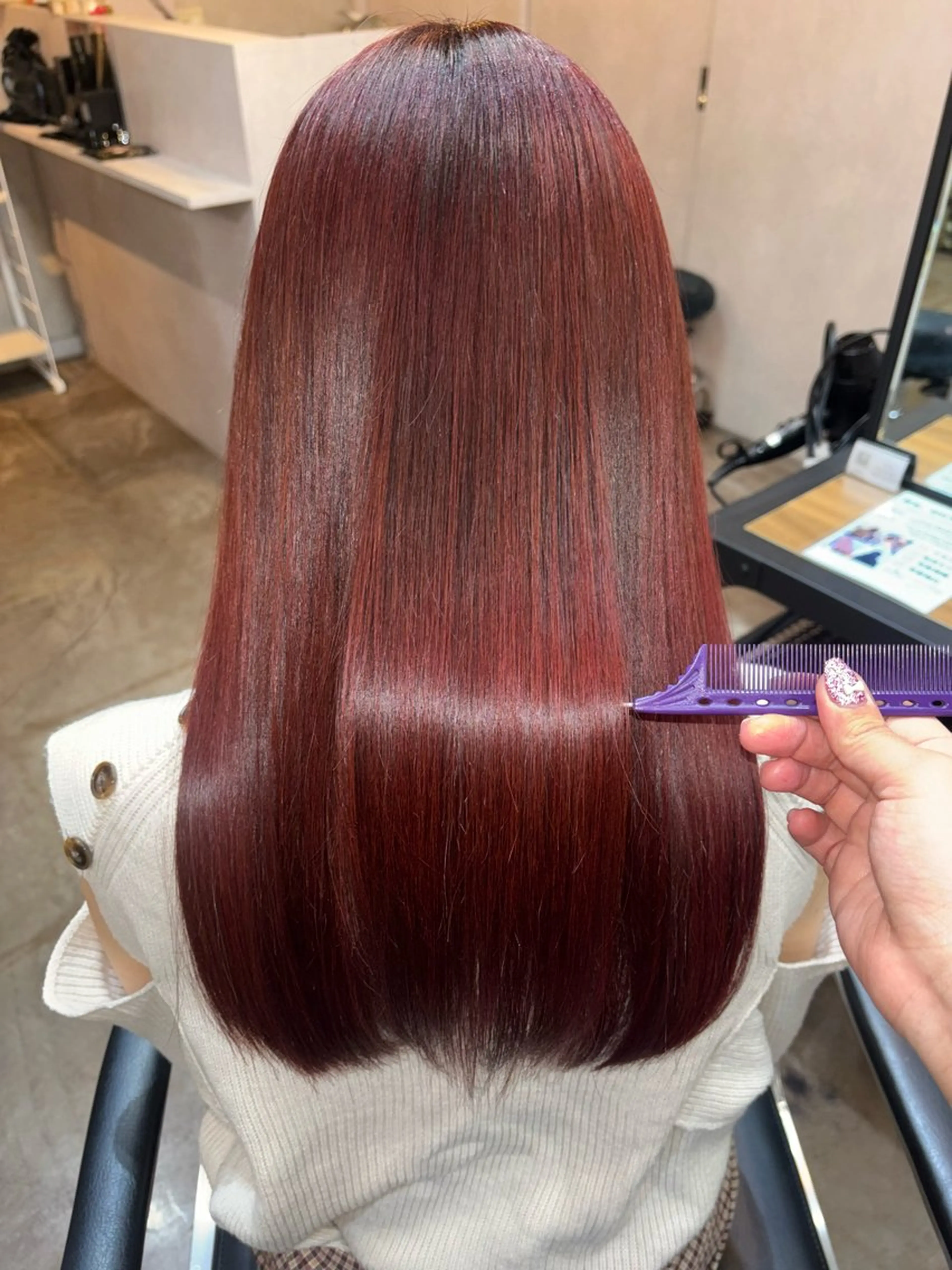 ロング カラー ar clip表参道所属・💜髪質改善/ 艶カラー/ミナ🩷のヘアスタイル