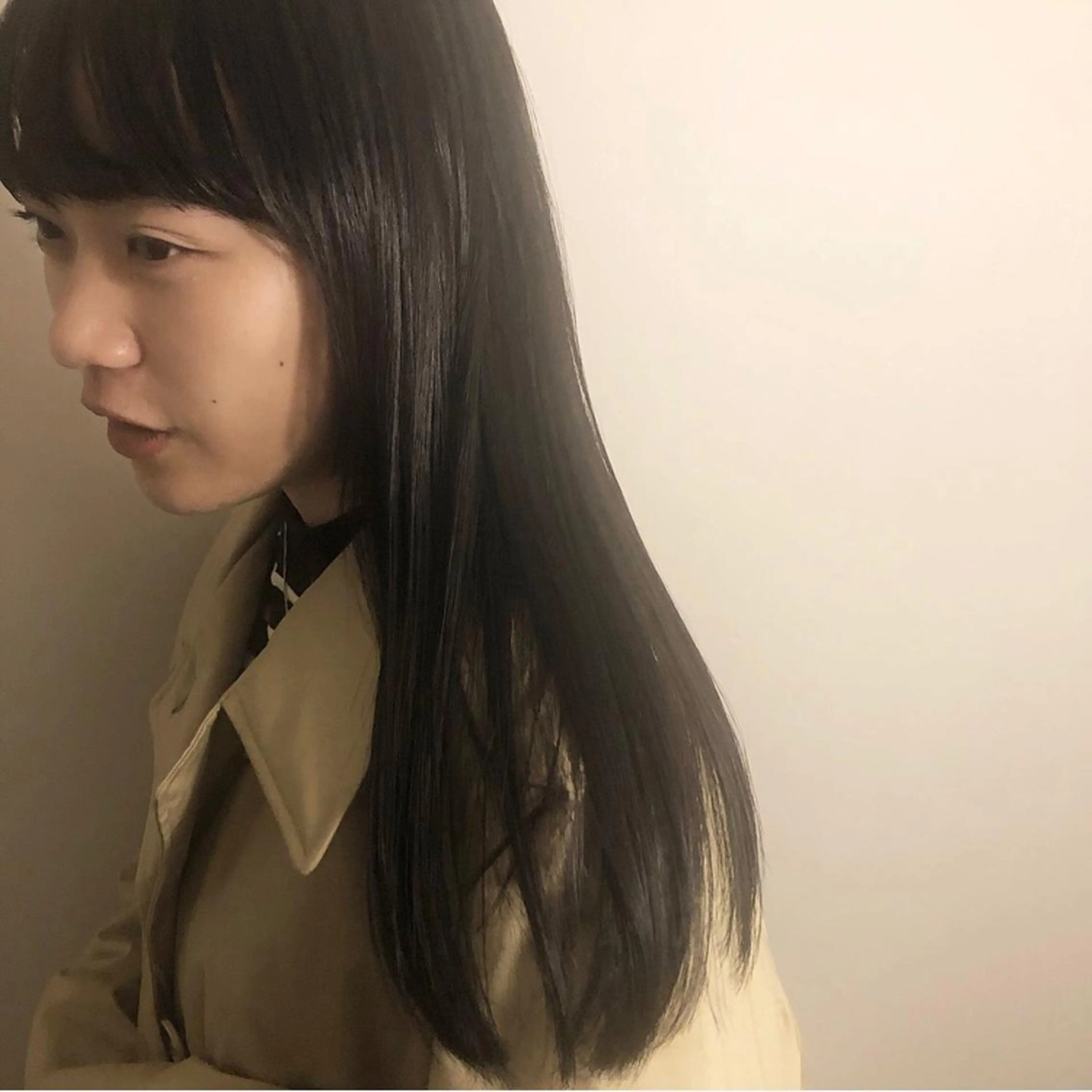 ロング カラー 透明感カラー カット 縮毛矯正 トリートメント やまもと さえのヘアスタイル