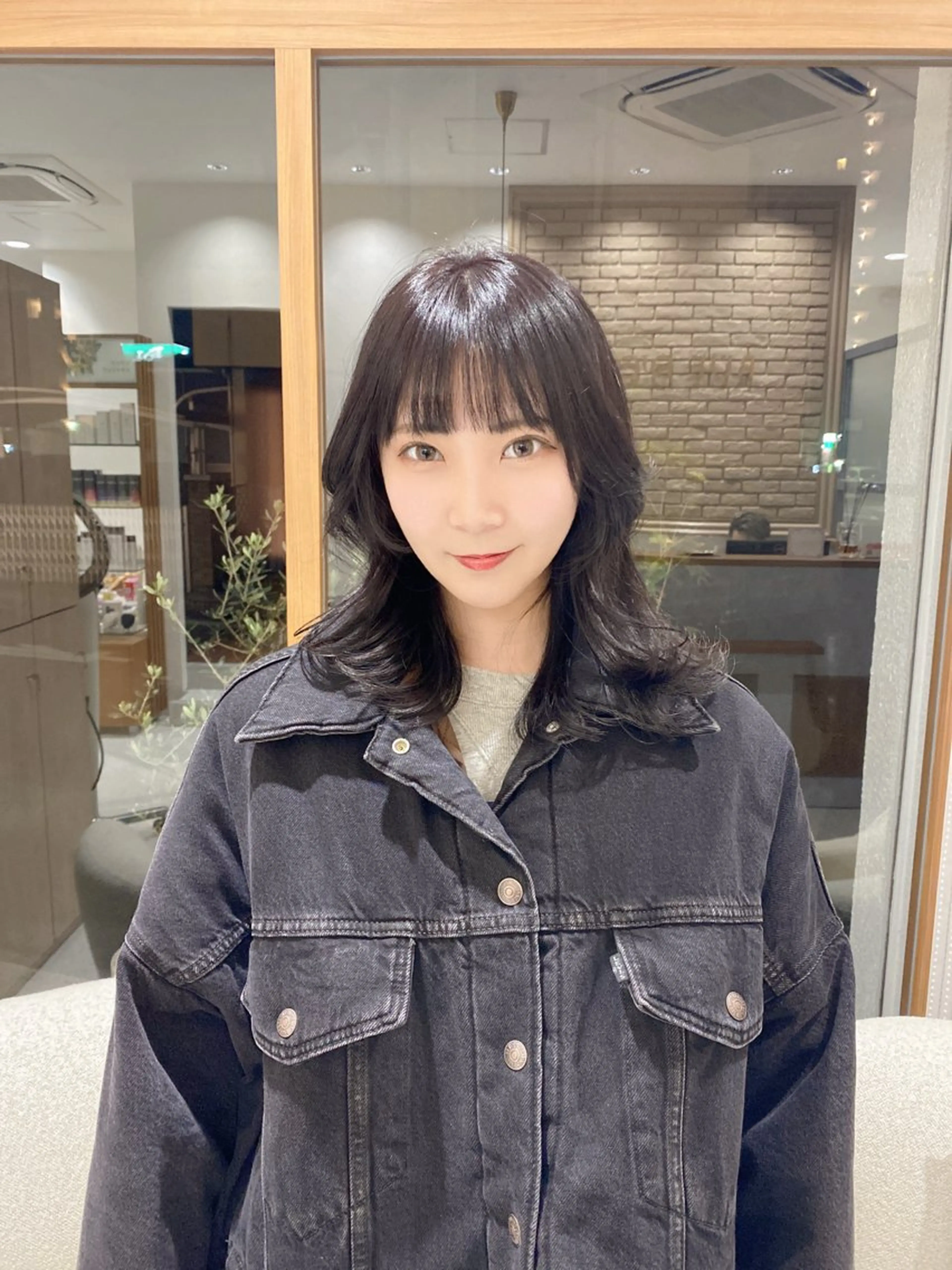 ミディアム くびれヘア 韓国風ヘア 池田 健汰のヘアスタイル