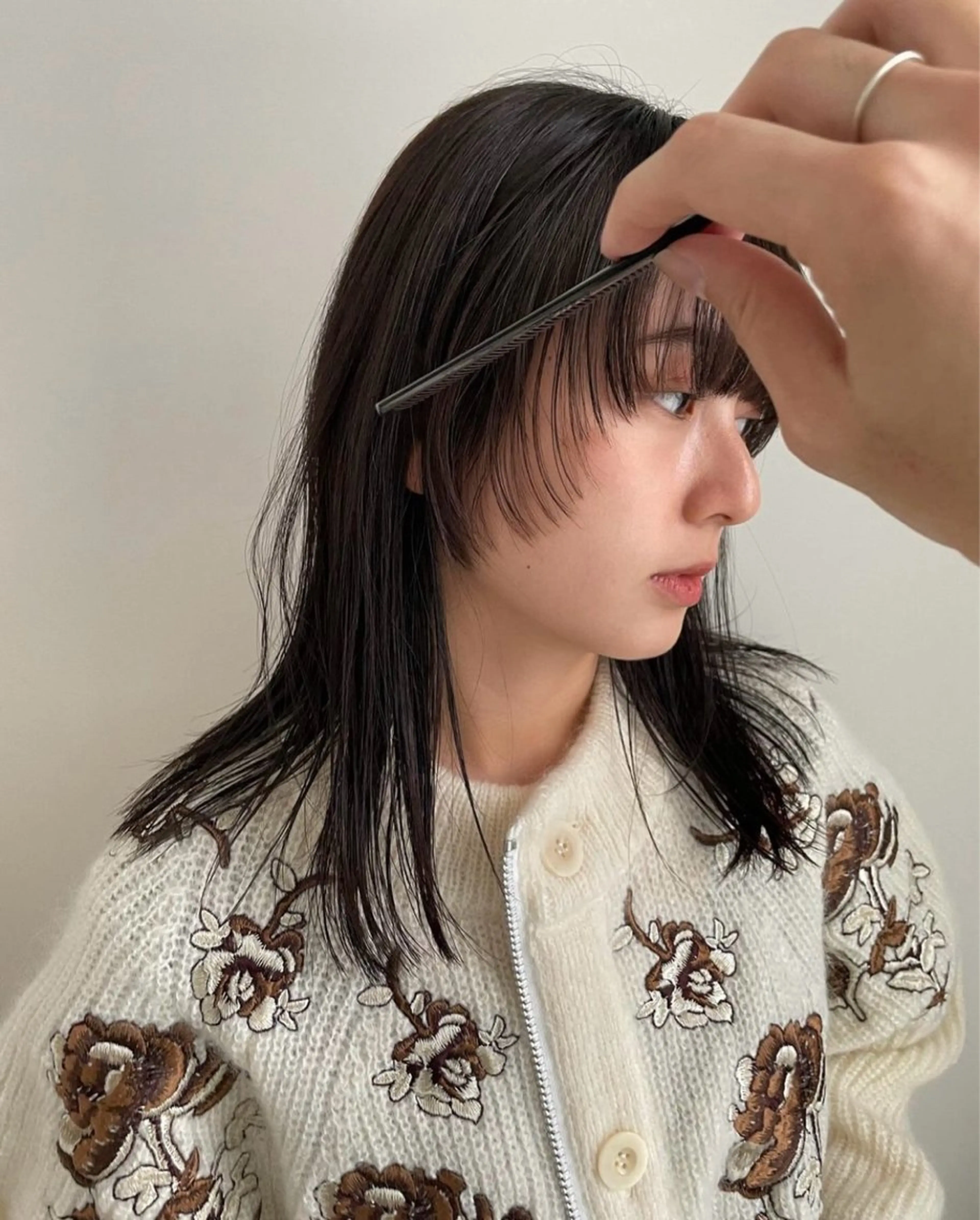 ロング 佐藤 永夏のヘアスタイル