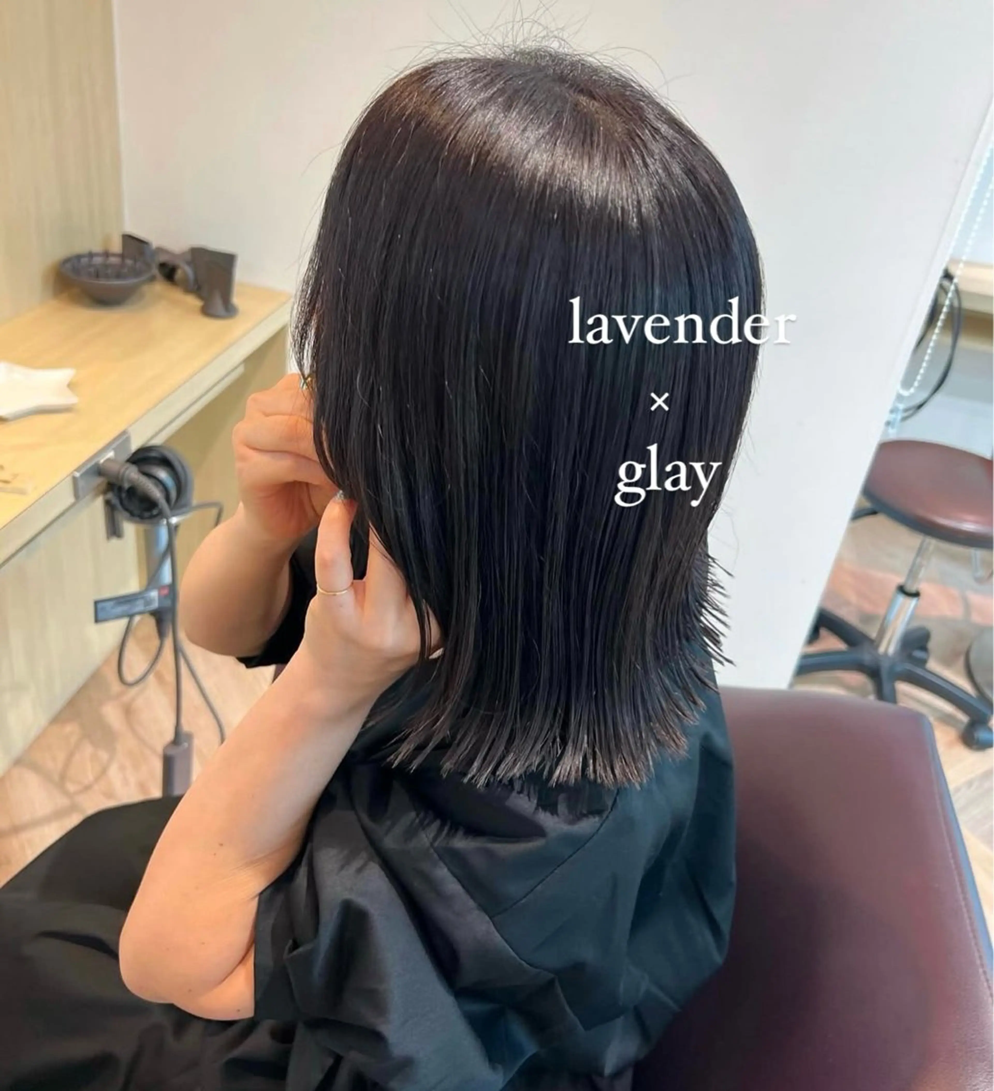 ミディアム 加納千華 /ボブ/ぱつっとボブのヘアスタイル