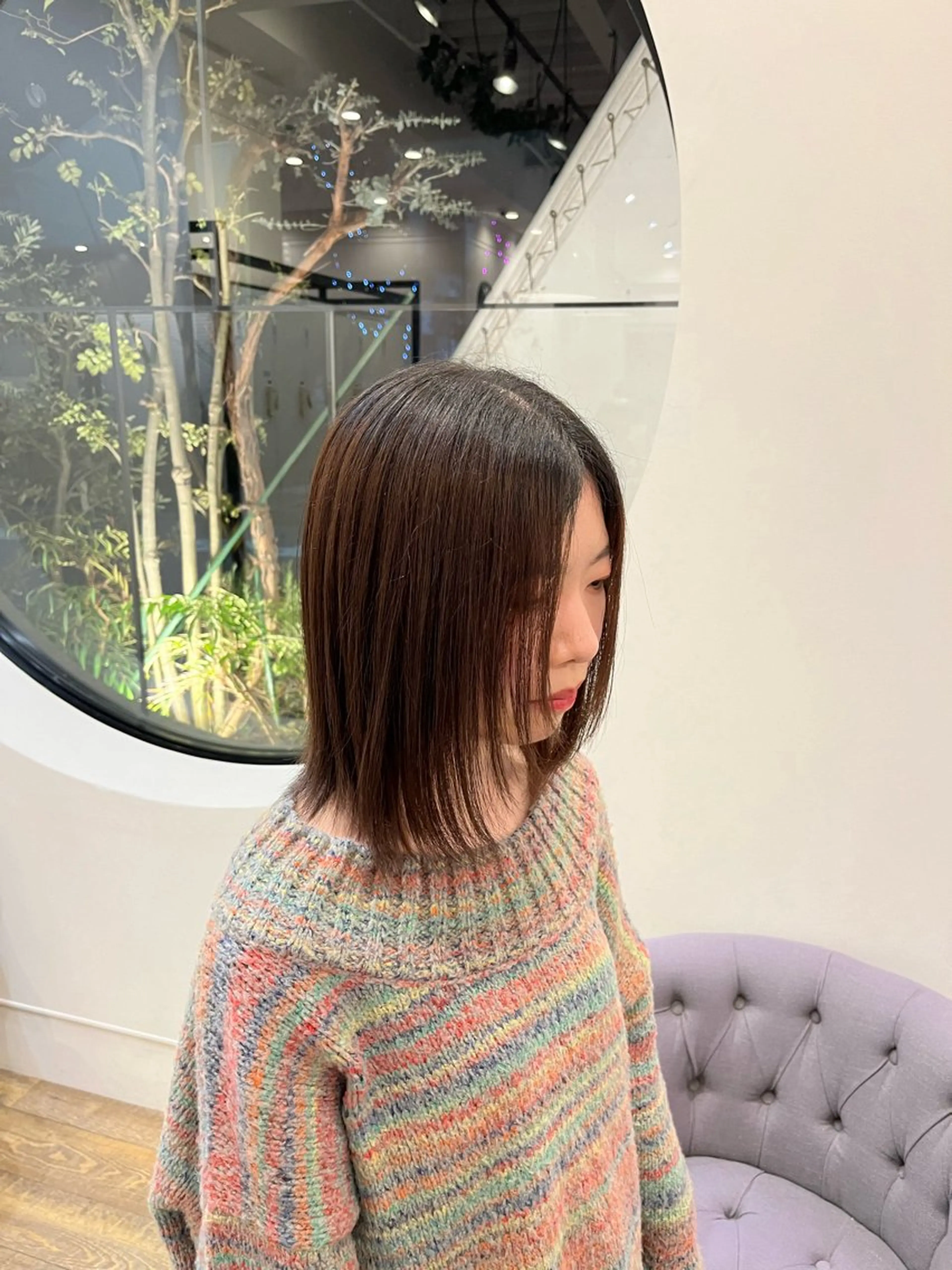 ミディアム LORAN 寺田のヘアスタイル