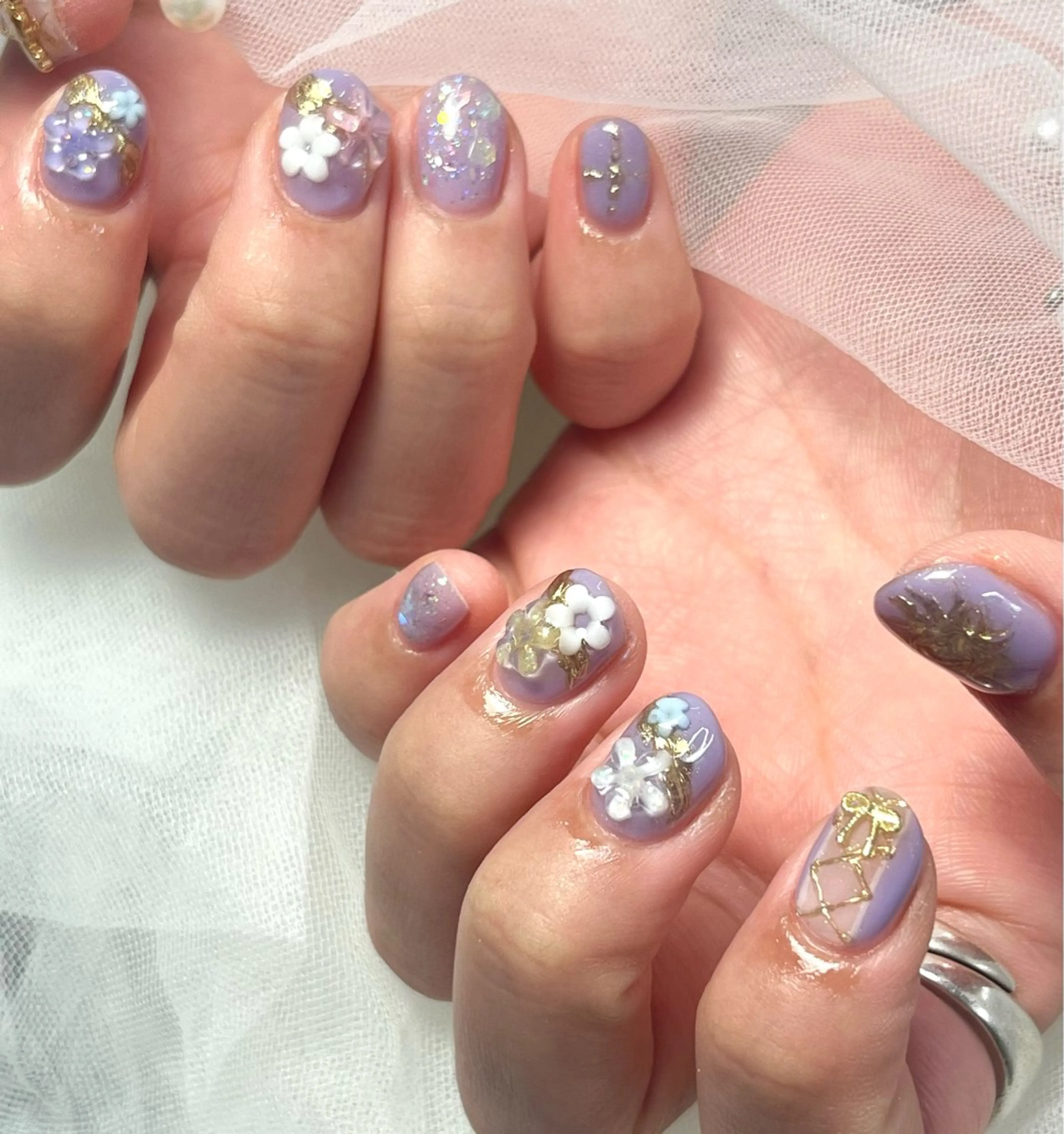 ネイル ミラーネイル 持ち込み ハンドネイル ToliyDeliy Mayuのネイルデザイン