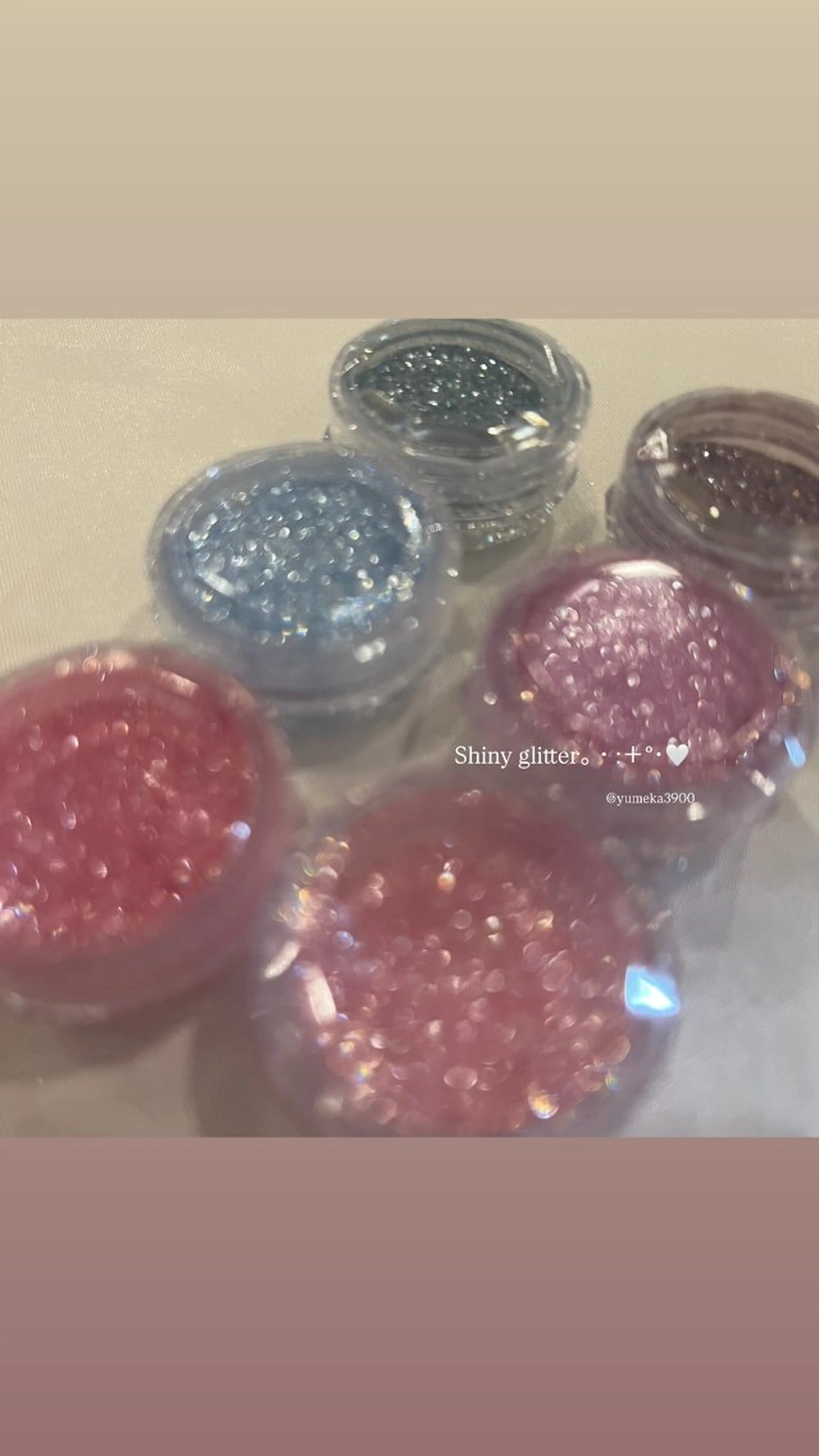 ネイル ラメ(グリッター) ラメグラデーション ワンカラーネイル ハンドネイル ♡Tajima Yumeka♡のネイルデザイン