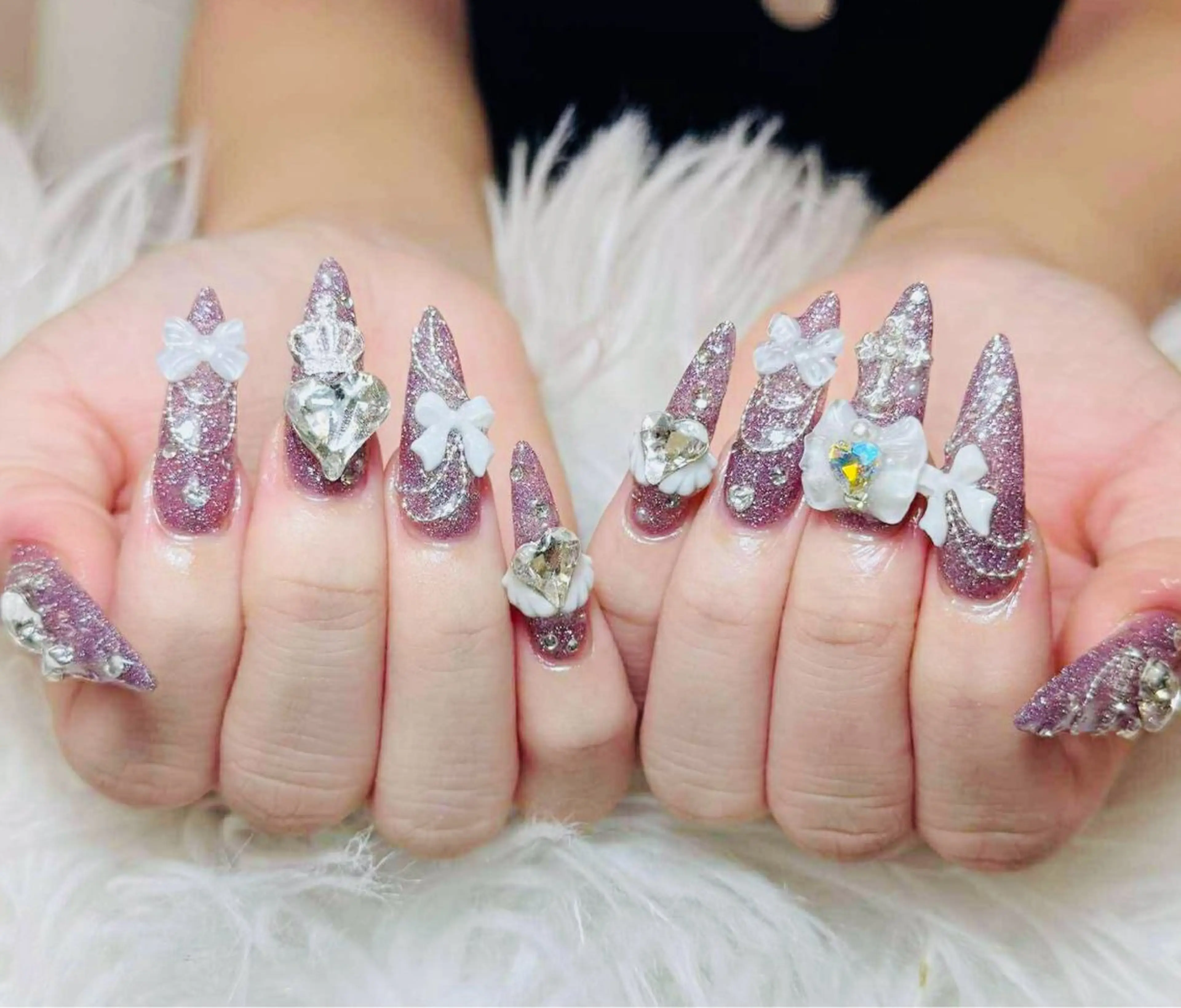 ネイル チークネイル 長さ出し フラッシュネイル フレンチネイル グラデーション ハンドネイル AN NAIL SALONのネイルデザイン