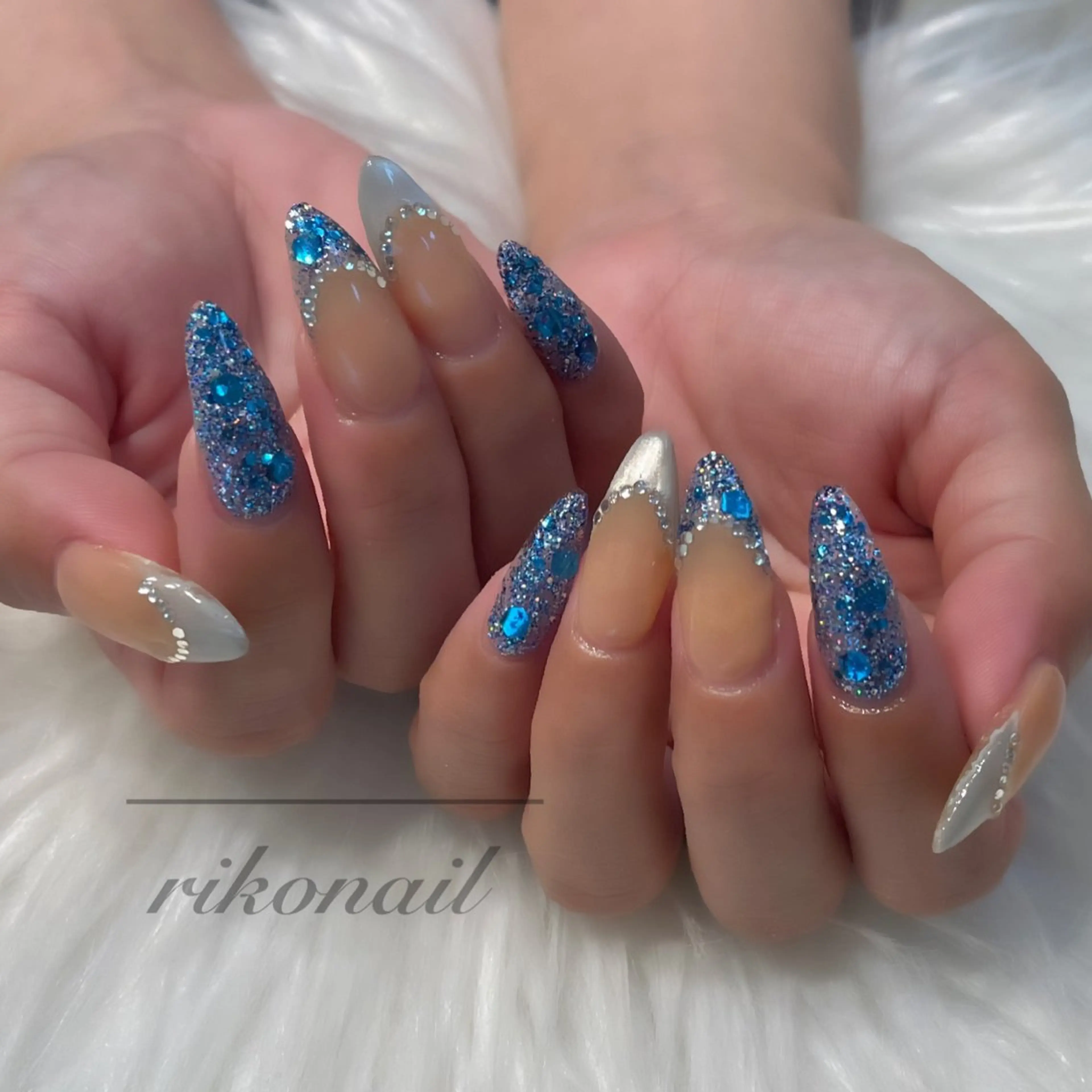 ネイル 持ち込み ハンドネイル riko nailのネイルデザイン