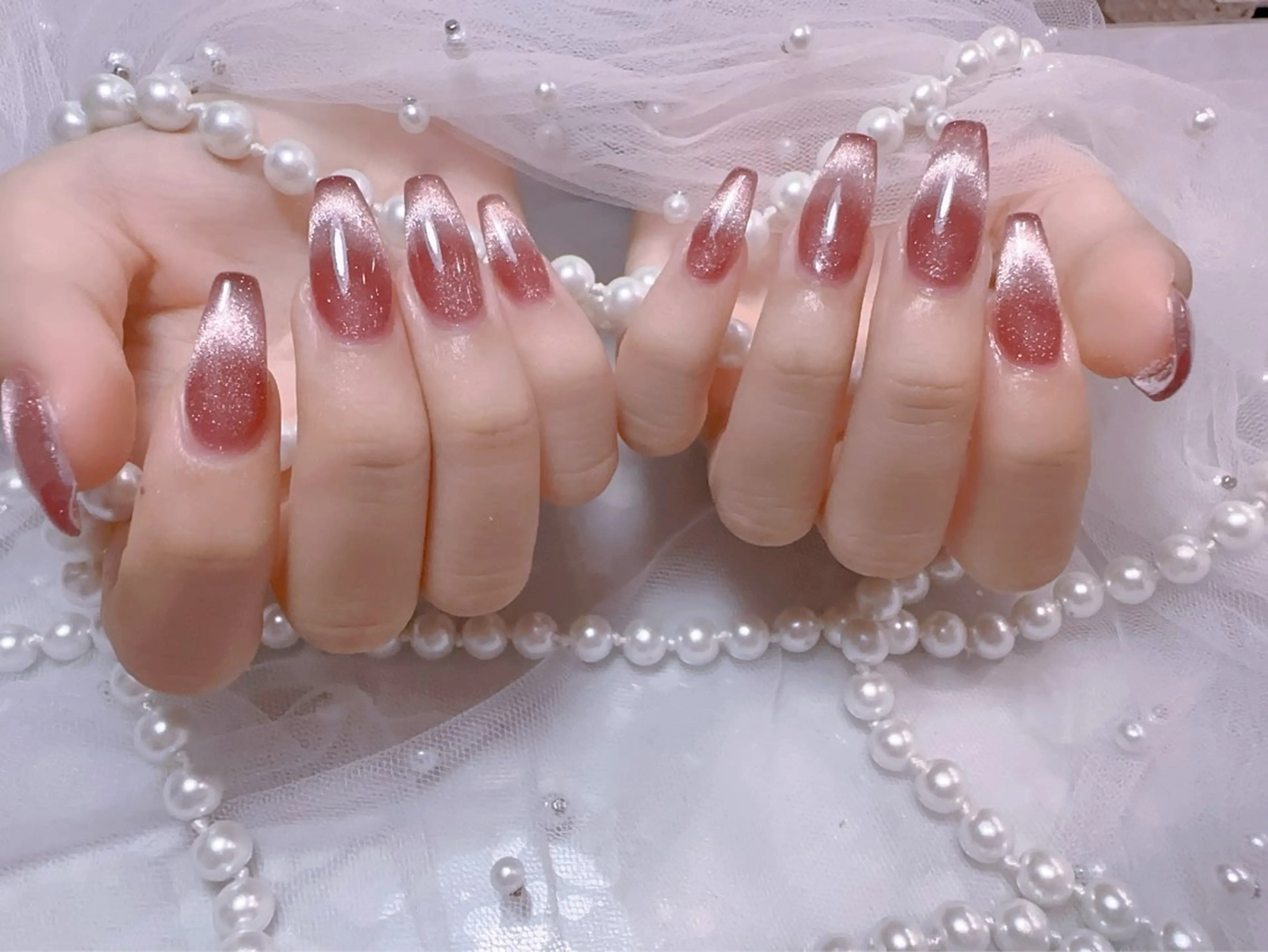 ネイル 長さ出し マグネットネイル ネイルチップ You&Me Miyuのネイルデザイン