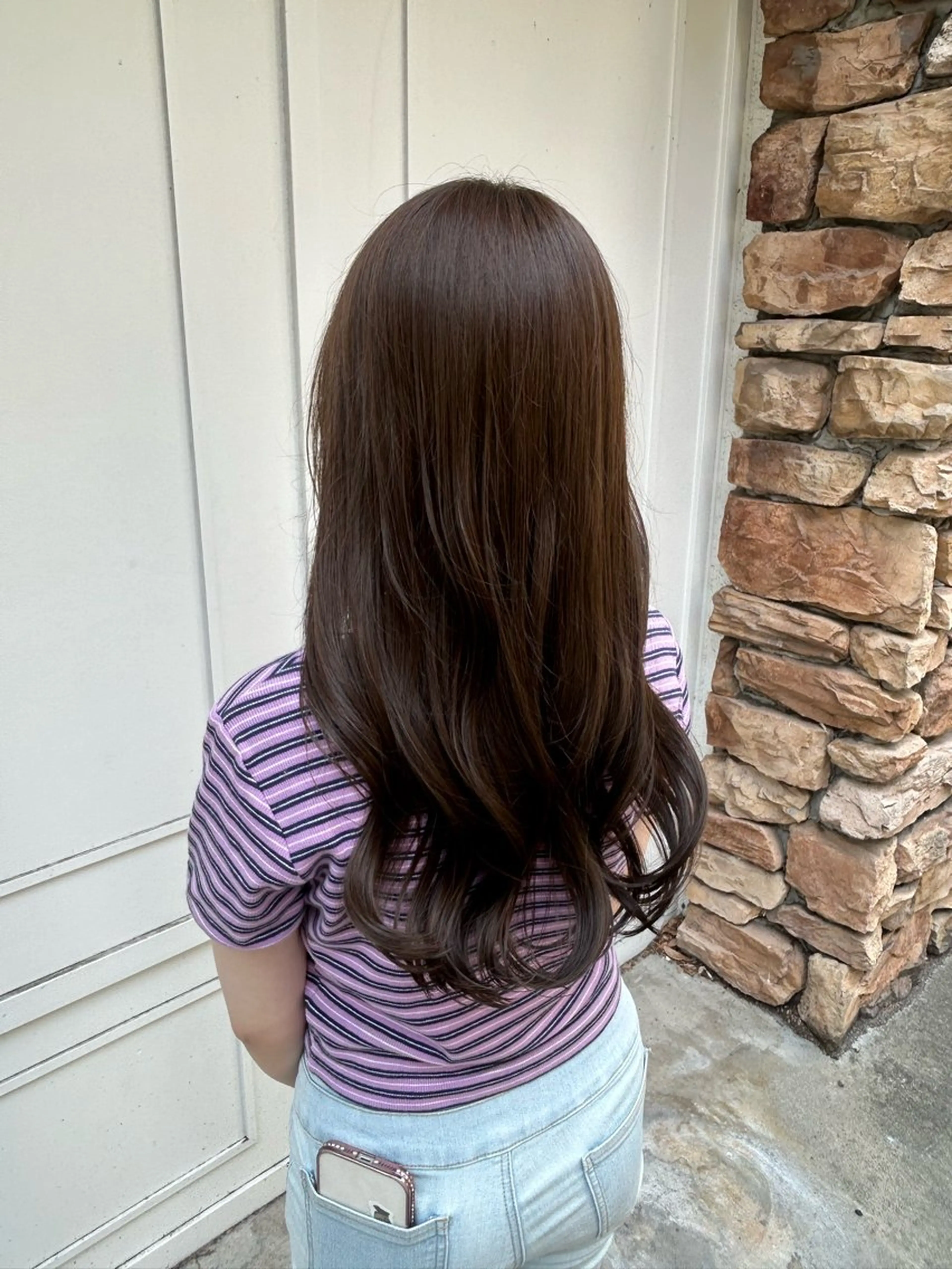 ロング カラー レイヤーカット/髪質 改善✨/藤田侑花のヘアスタイル