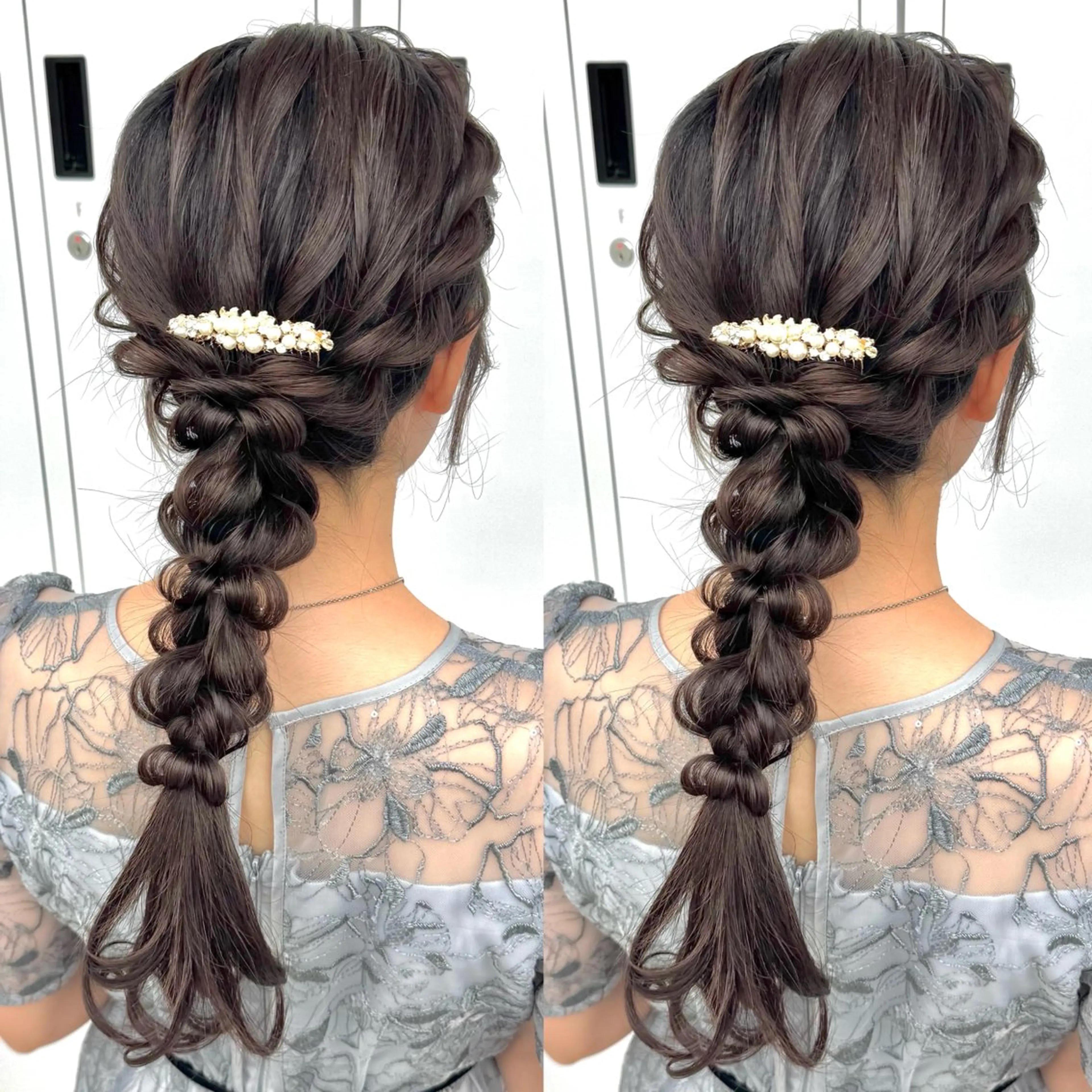 ロング ヘアアレンジ ヘアセット ヘアメ🎀推しカラー 🥣横浜/しほ🧸のヘアスタイル