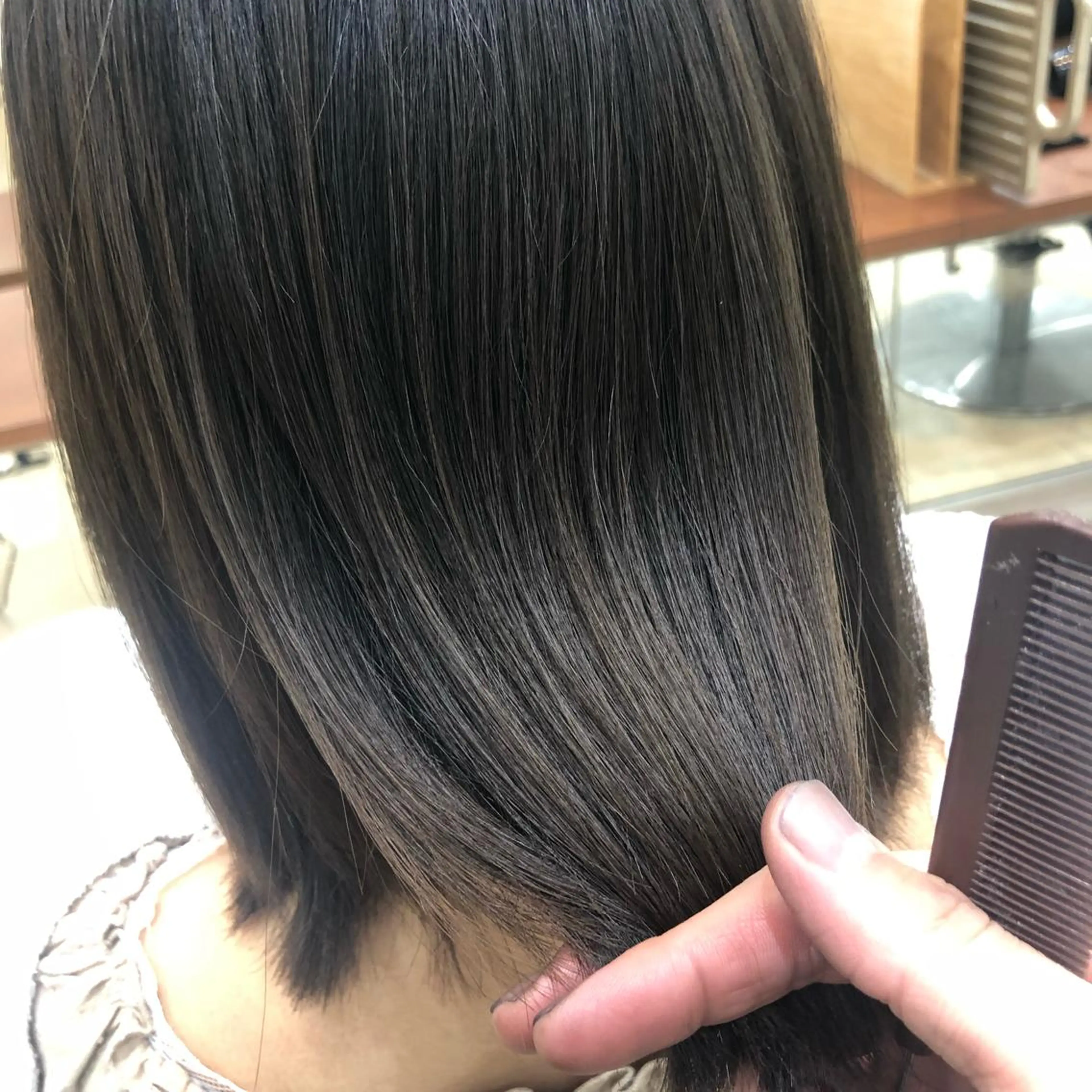 ロング 髪質改善 縮毛矯正 トリートメント 酸熱トリートメント コテ巻き風パーマ/ 髪質改善/河島恭平のヘアスタイル