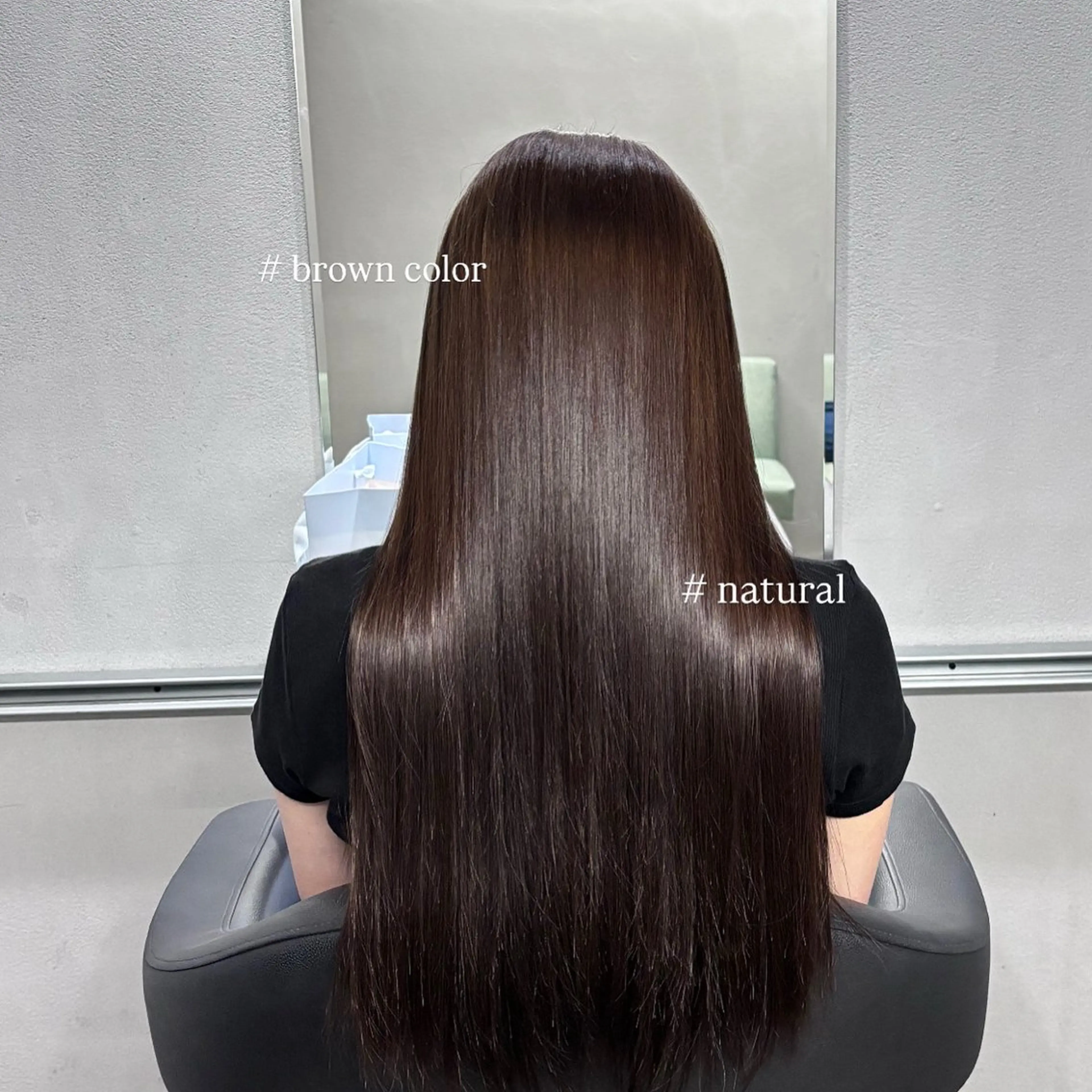 ロング 縮毛矯正 美 晴のヘアスタイル