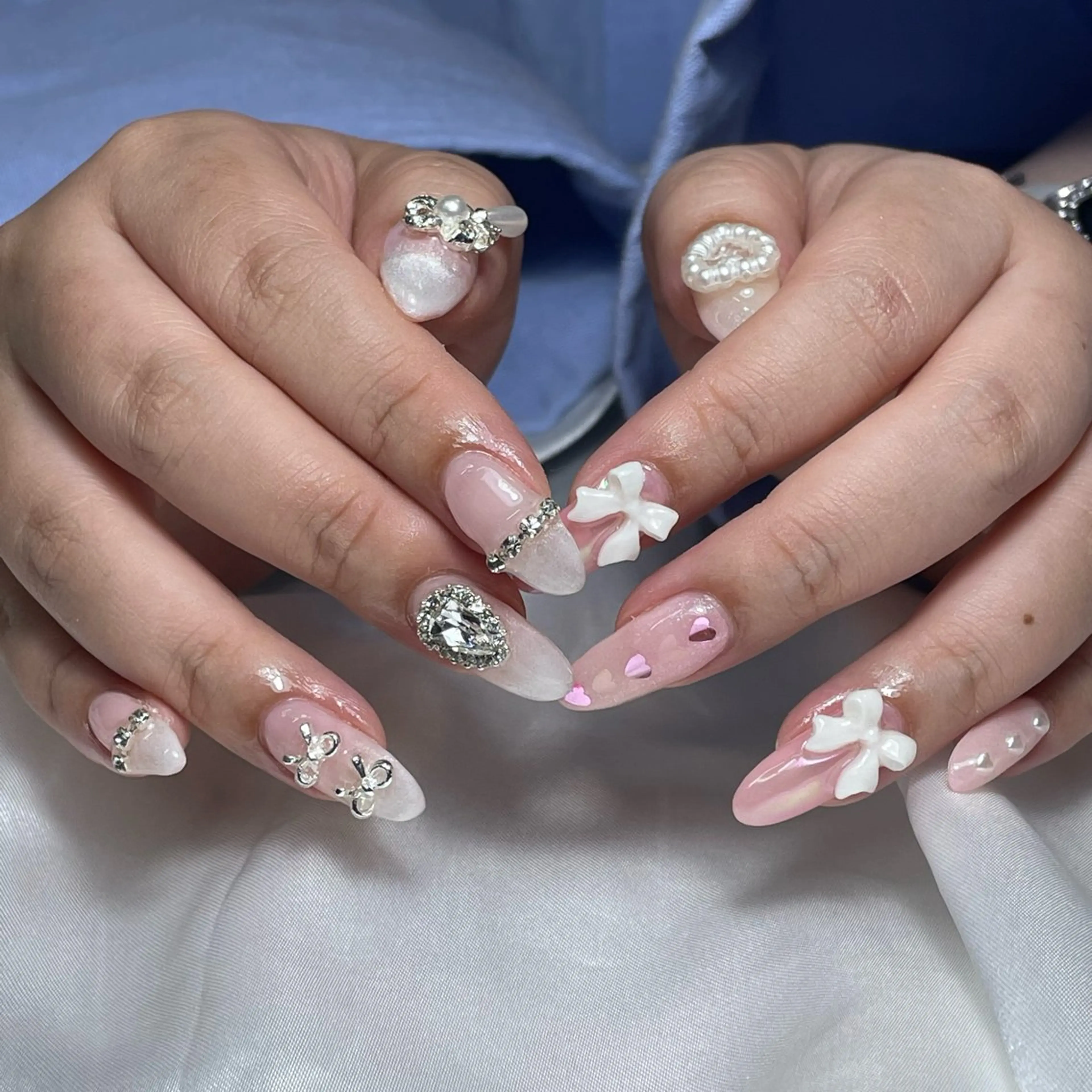 ネイル ハート リボン WATANABE MAYUMIのネイルデザイン