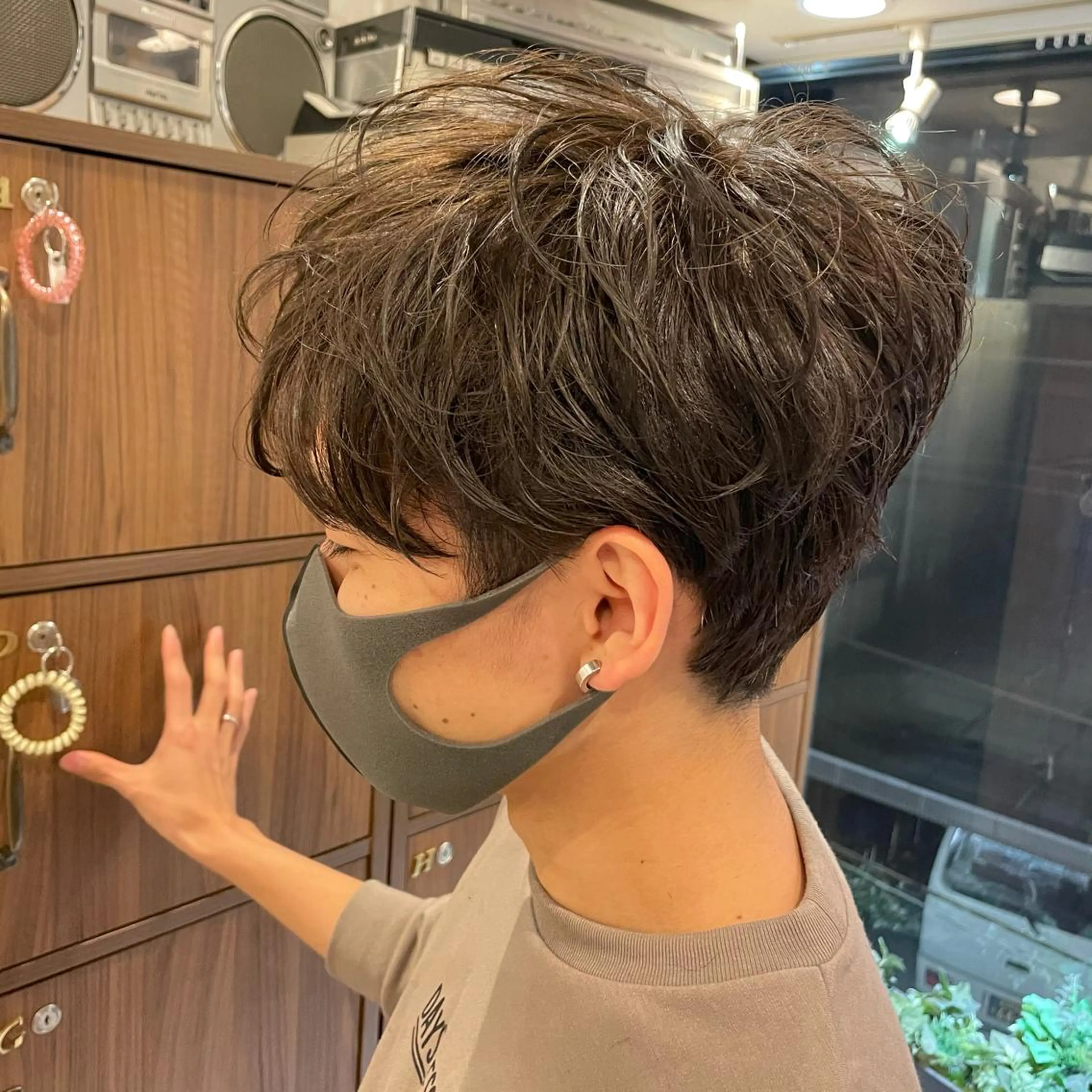 メンズ カット 縮毛矯正 渋谷 メンズ 木下 仁来のヘアスタイル