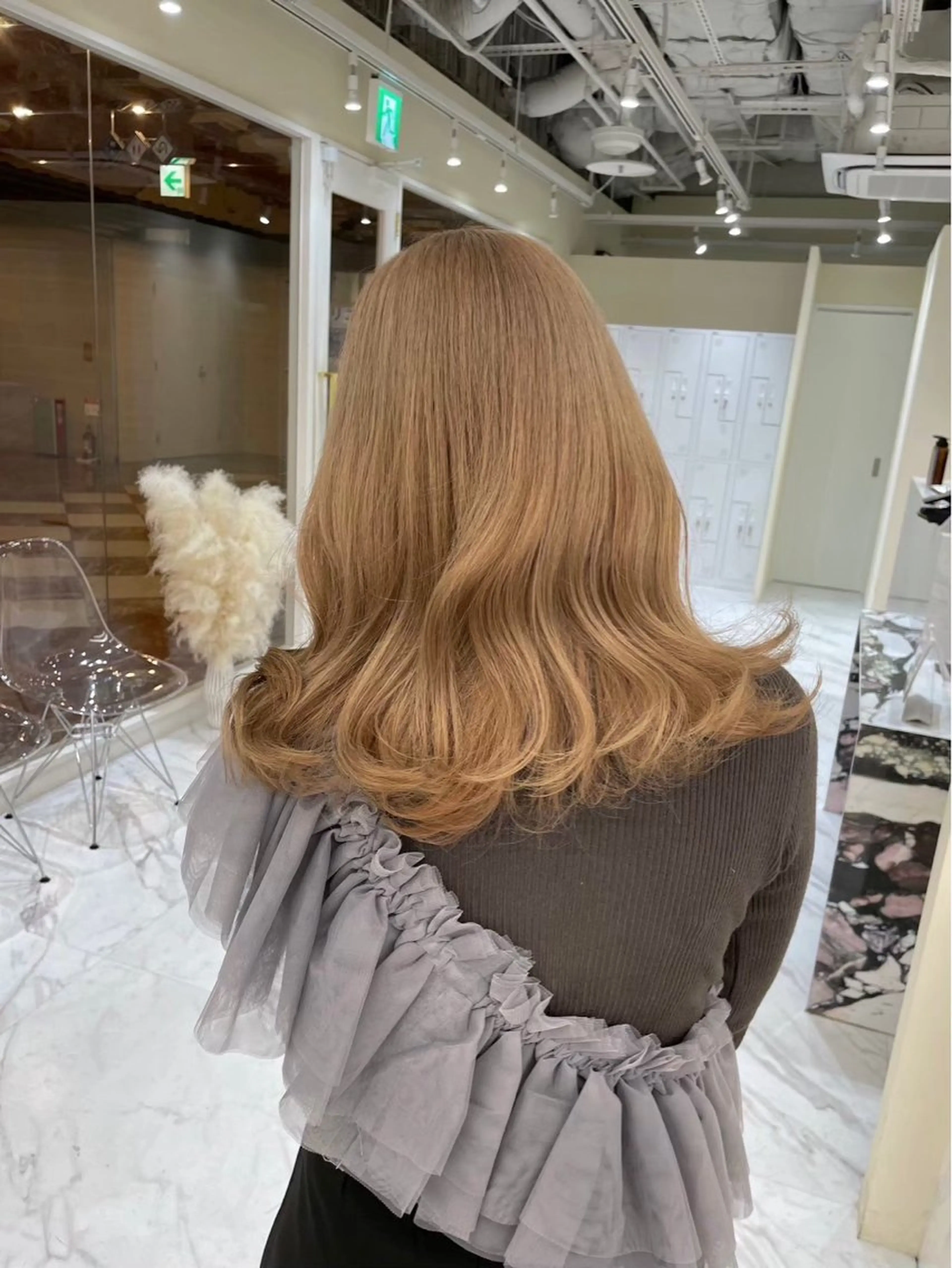 カラー ワンホン×髪質改善 つのーか🩶‪🫧のヘアスタイル